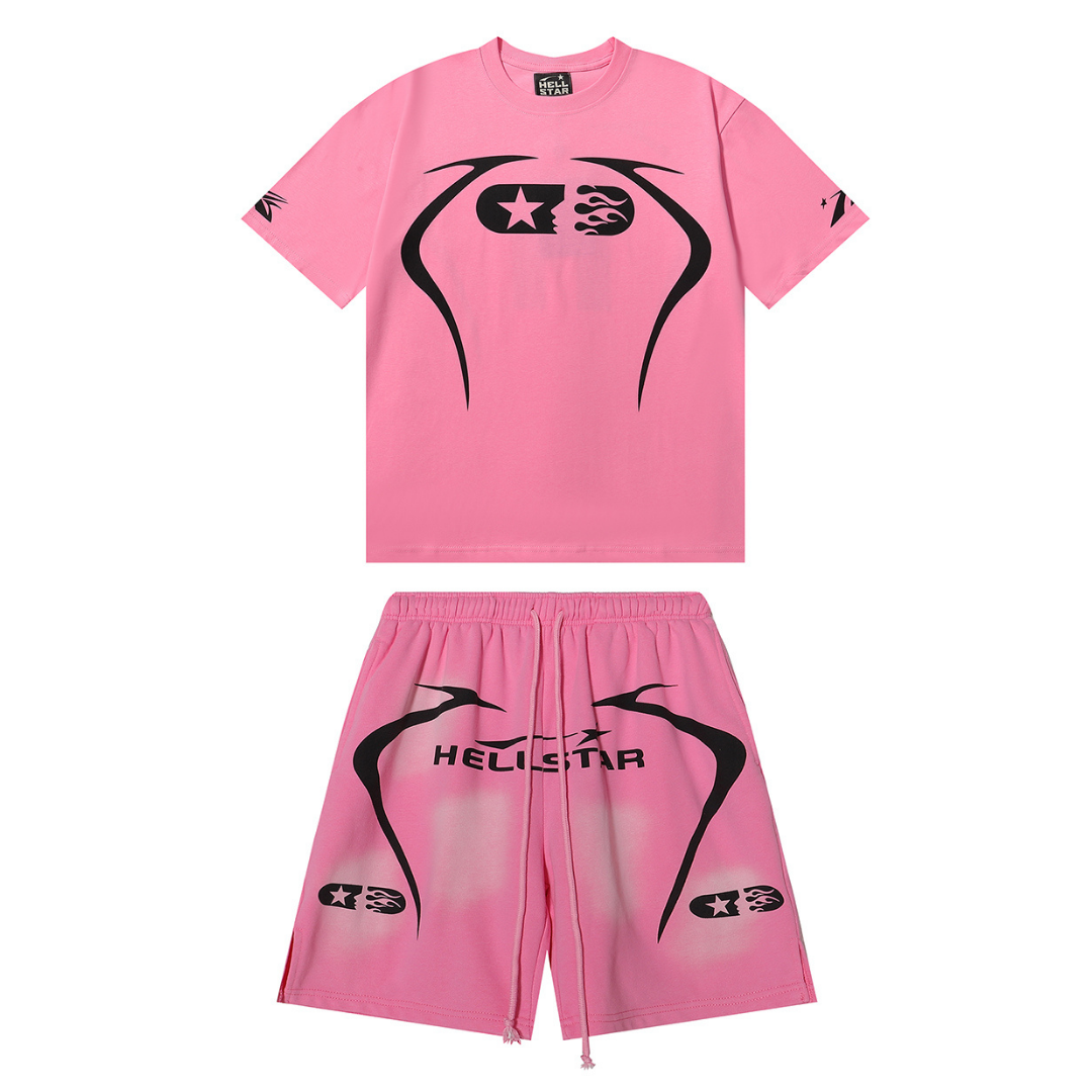 Staple Hellstar T-Shirt And Shorts Sets