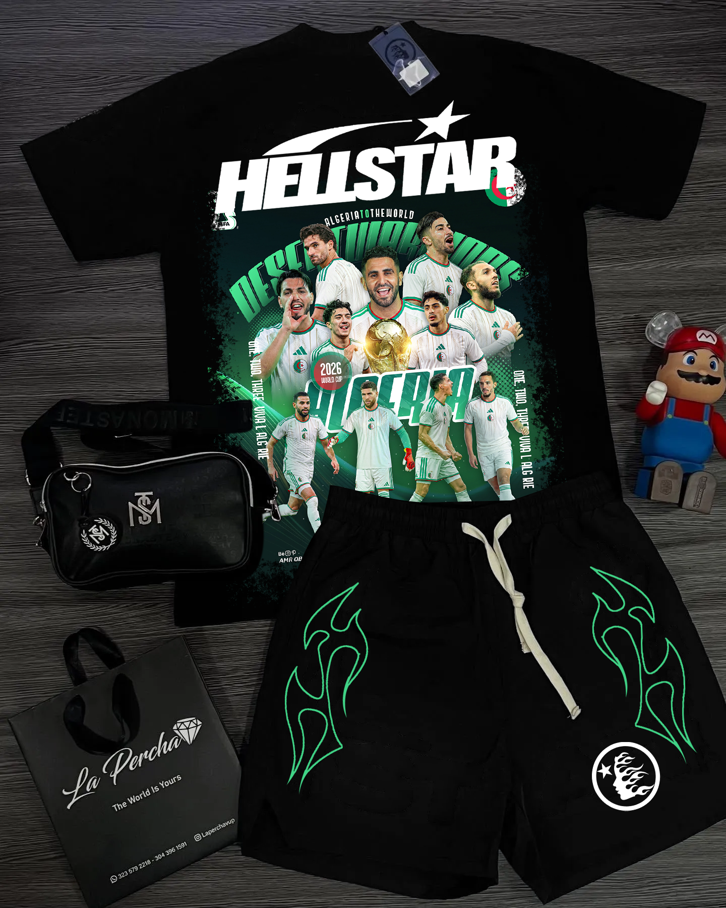 Unisex New Limited edition Hellstar T-Shirt And Shorts Co-Ord