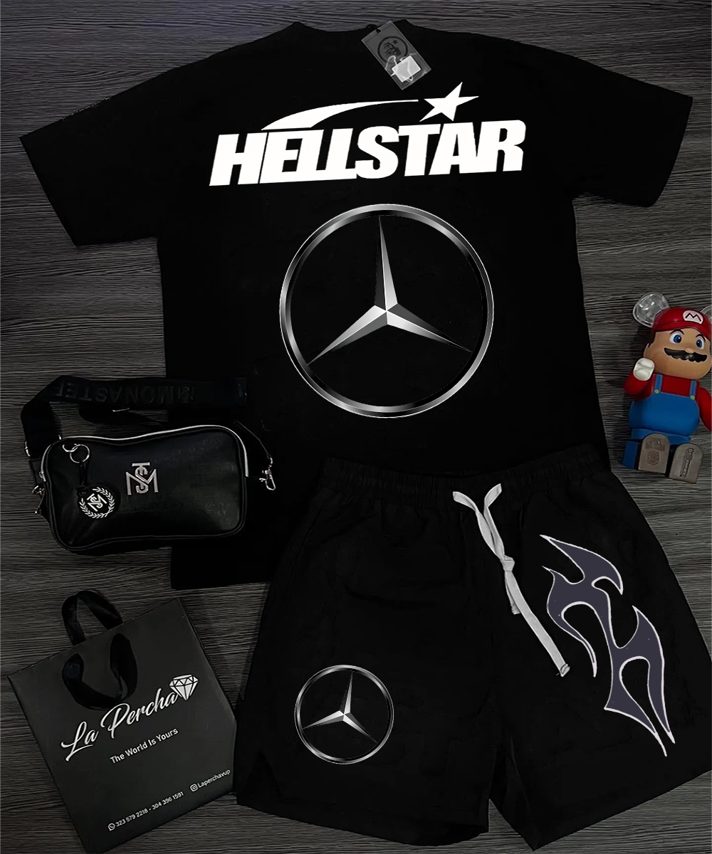 Hellstar T-Shirt And Shorts Co-Ord