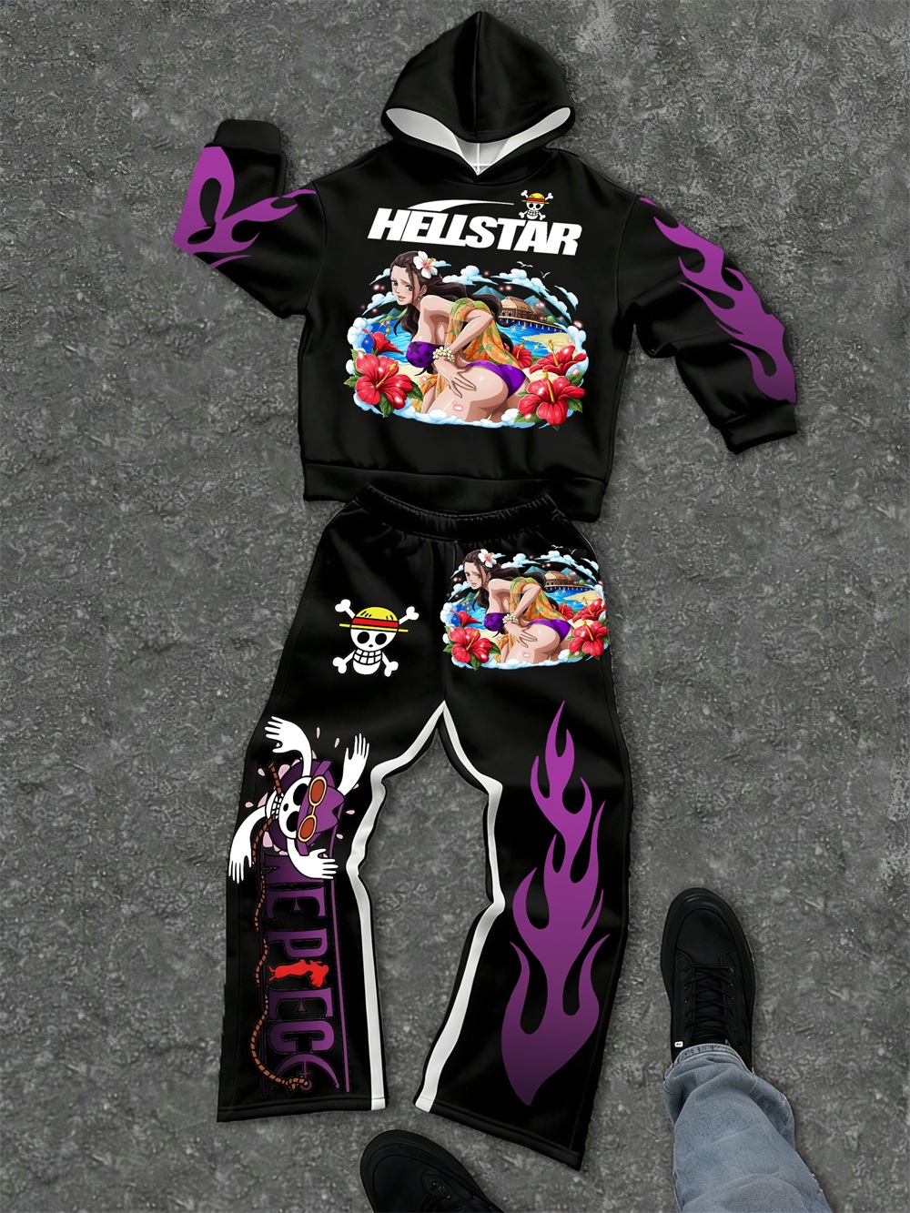 One Piece–inspired Hellstar Hoodie Sets 