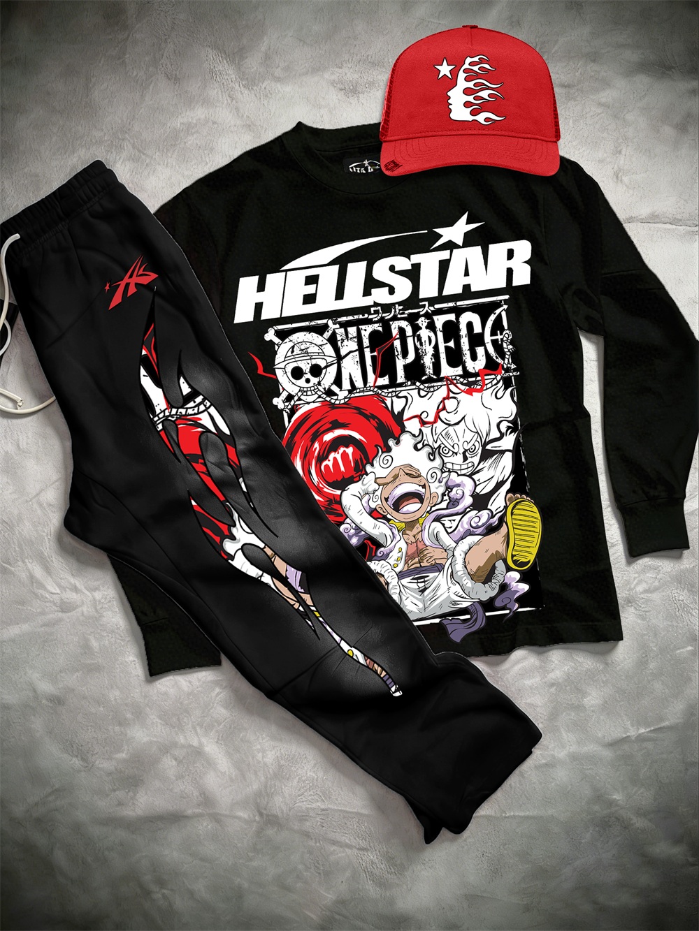 One Piece–inspired Hellstar Hoodie Sets 