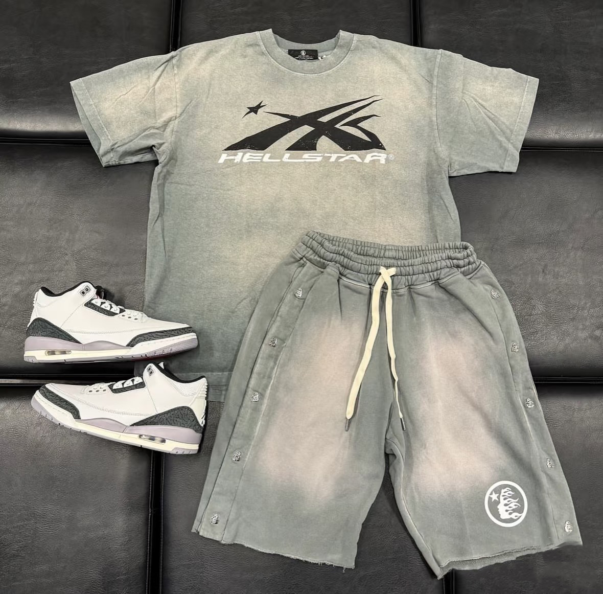 Hellstar T-Shirt And Shorts Co-Ord