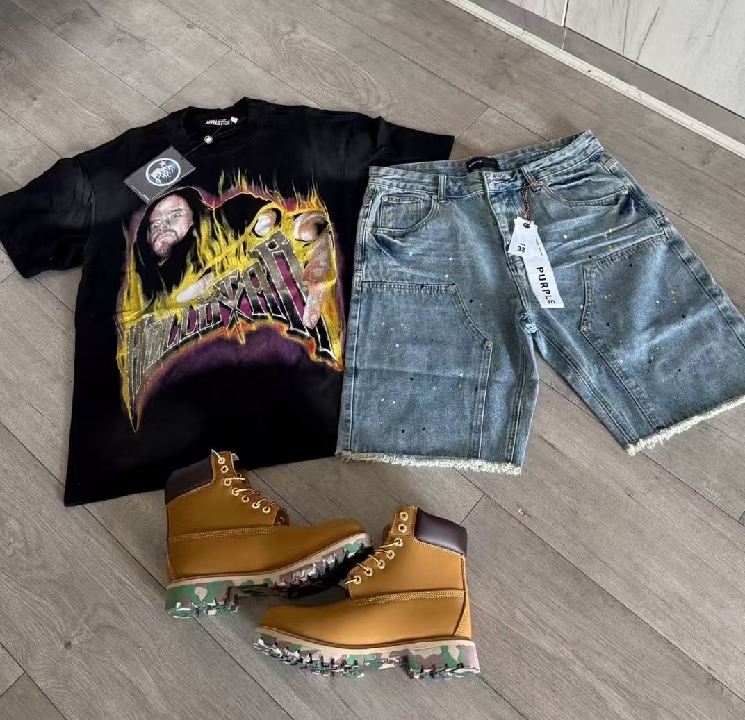 Hellstar T-Shirt And Shorts Co-Ord