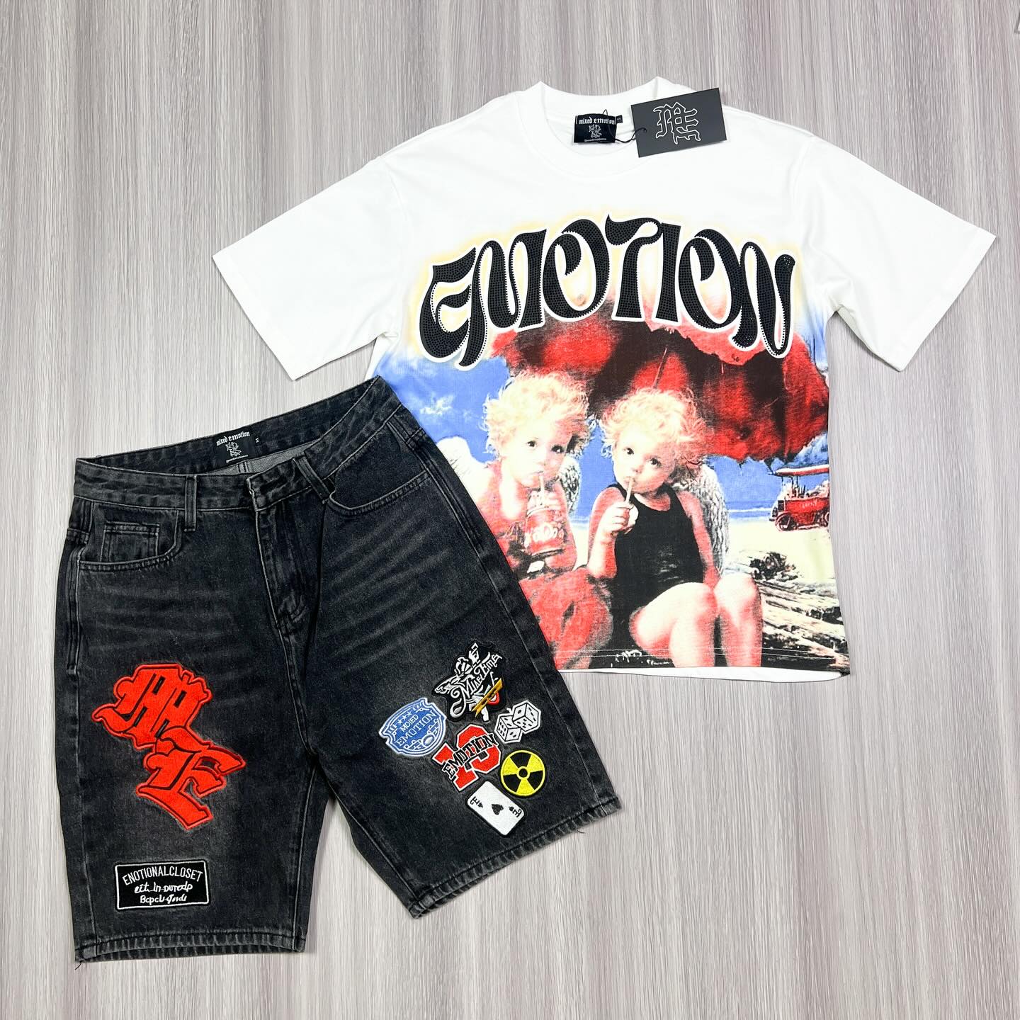 Mixed Emotion T-shirt Sets 