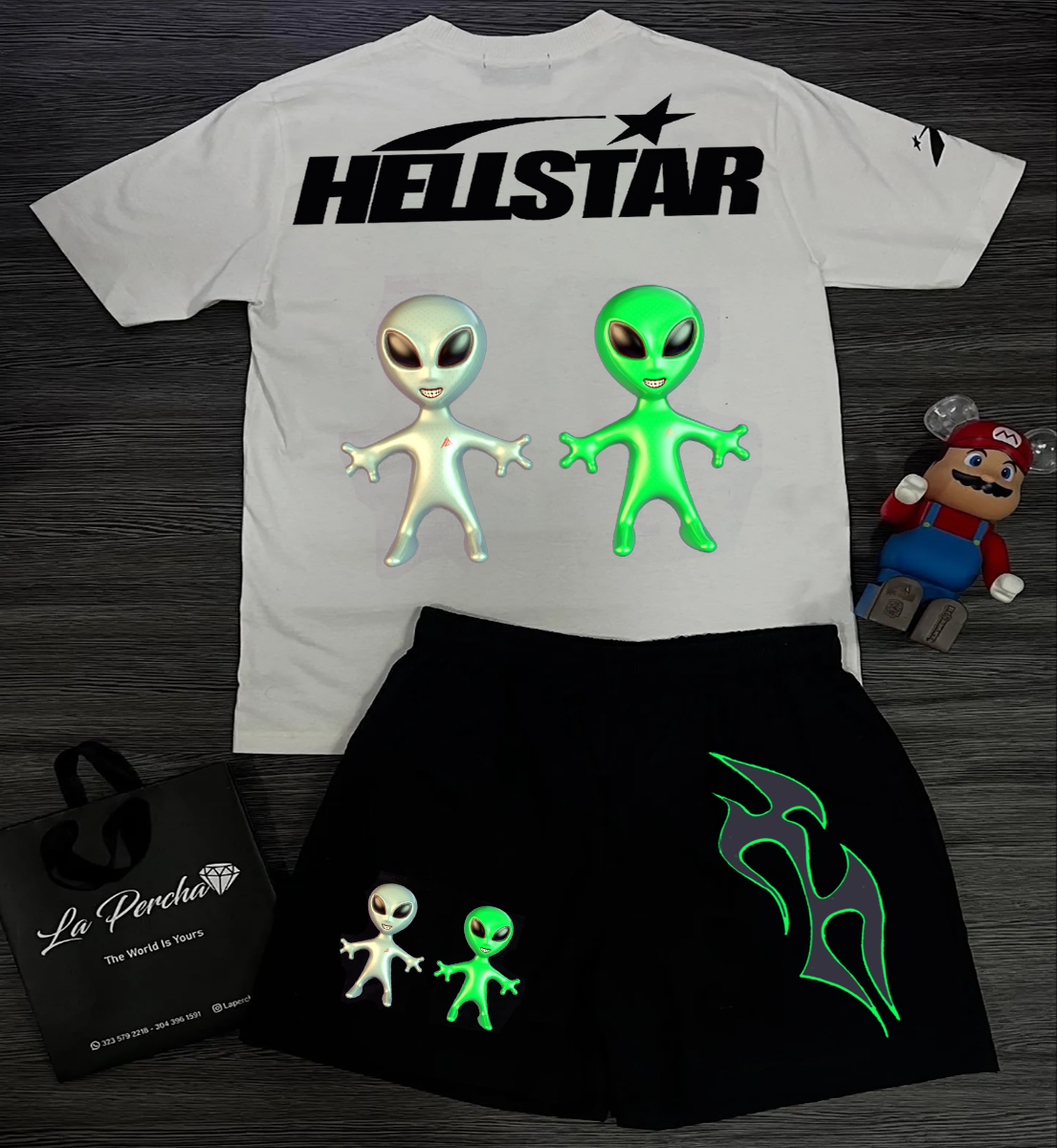 Hellstar T-Shirt And Shorts Co-Ord