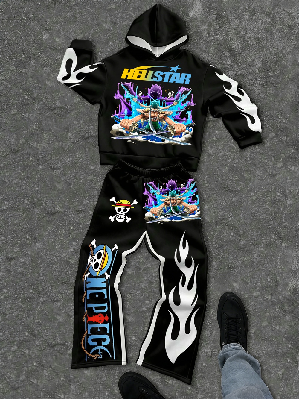 One Piece–inspired Hellstar Hoodie Sets 
