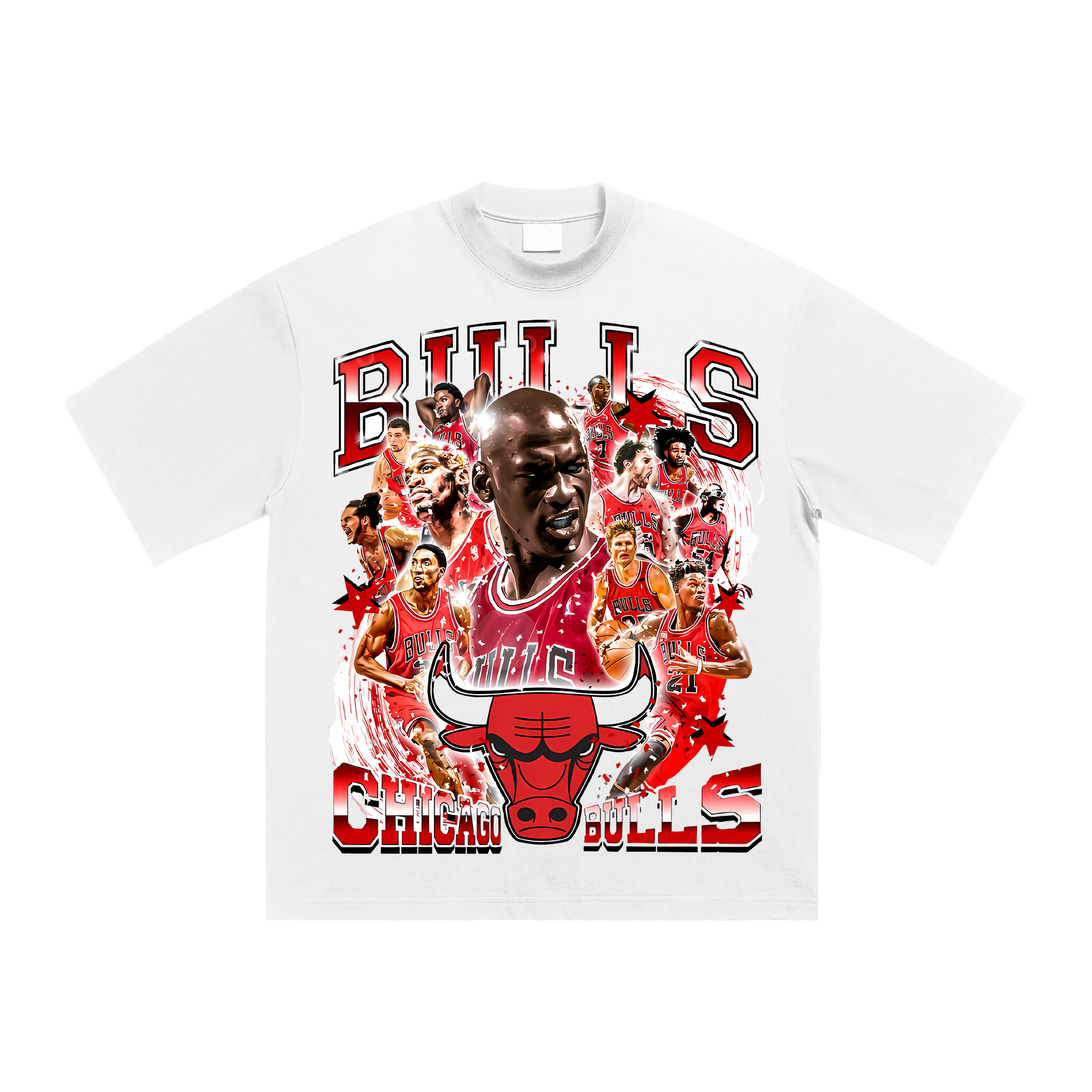 NBA Bulls washed vintage unisex T-shirt