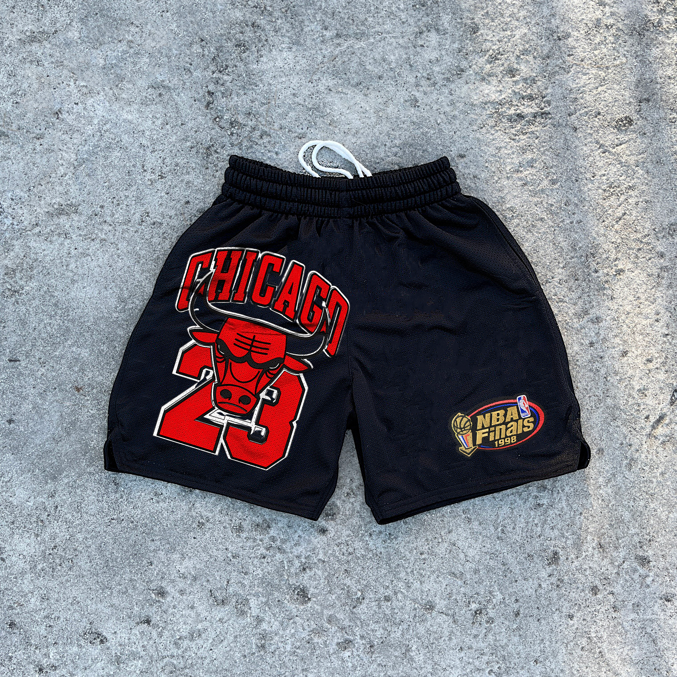NBA Bulls washed vintage unisex shorts