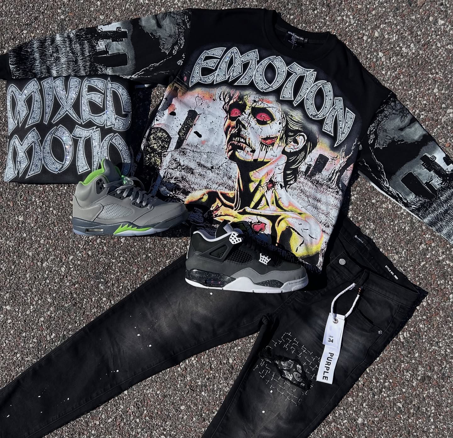 Mixed Emotion Hoodie Sets 