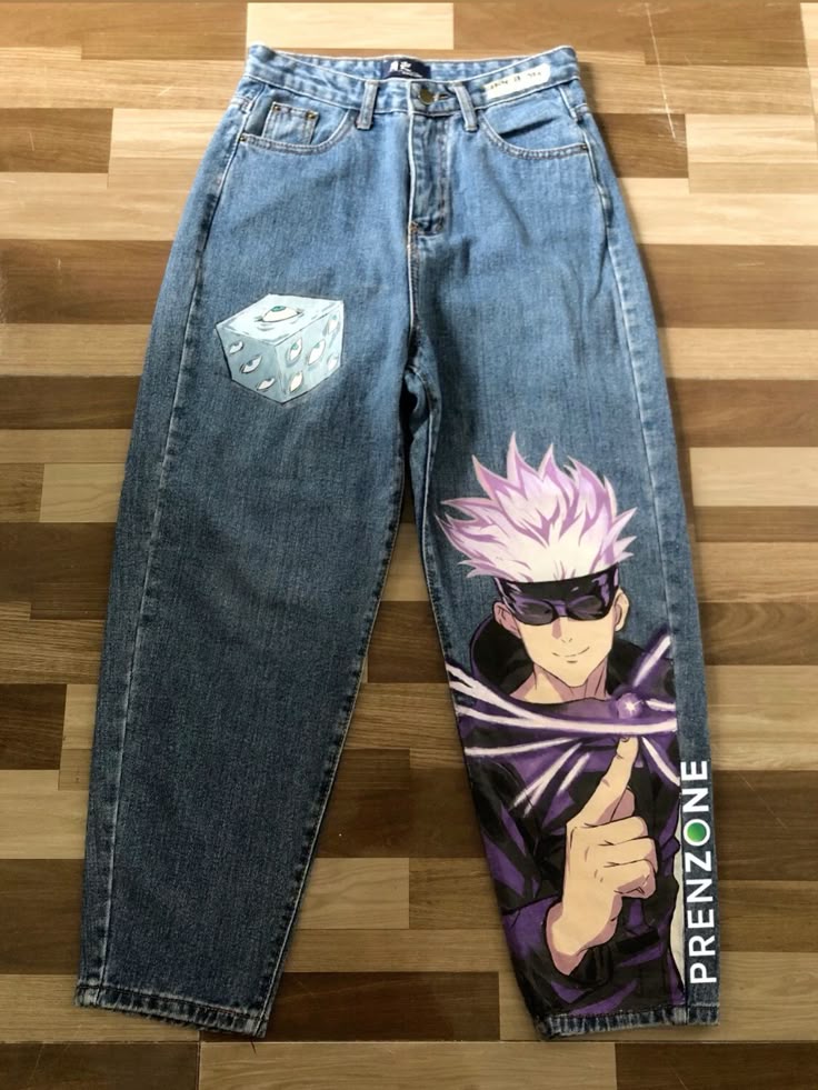 Custom Anime Jeans Graphic Denim Trousers