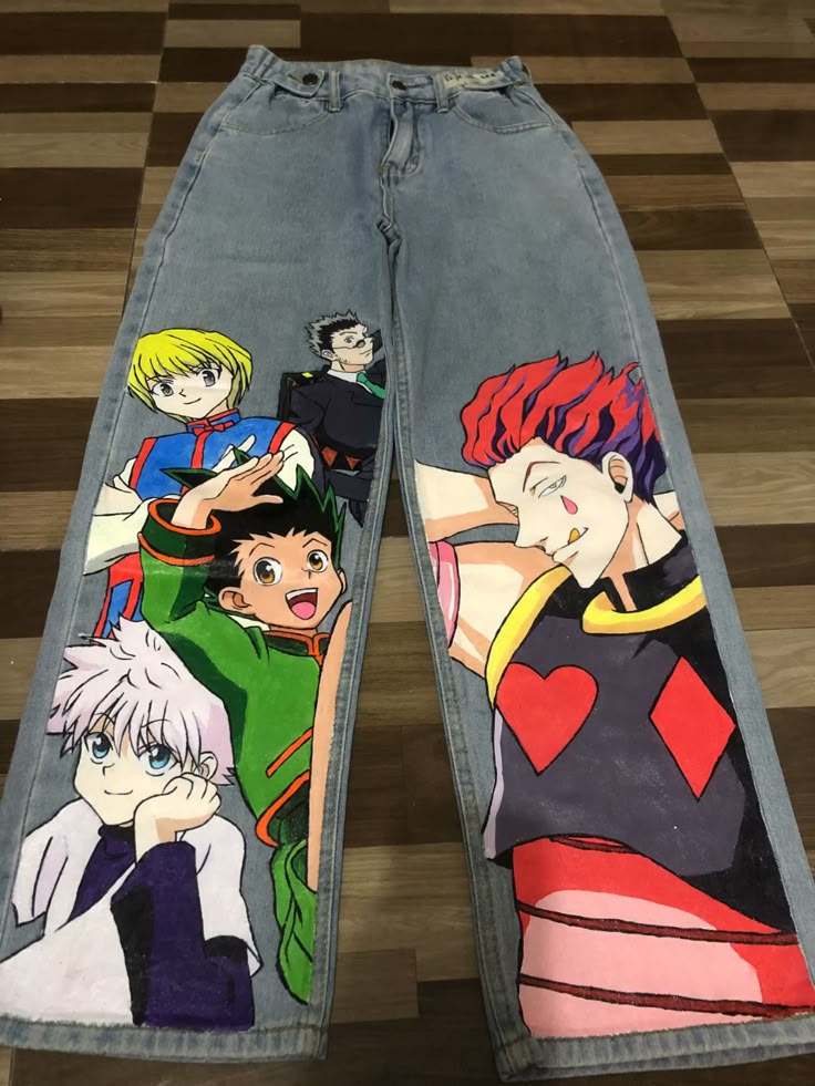 Custom Anime Jeans Graphic Denim Trousers