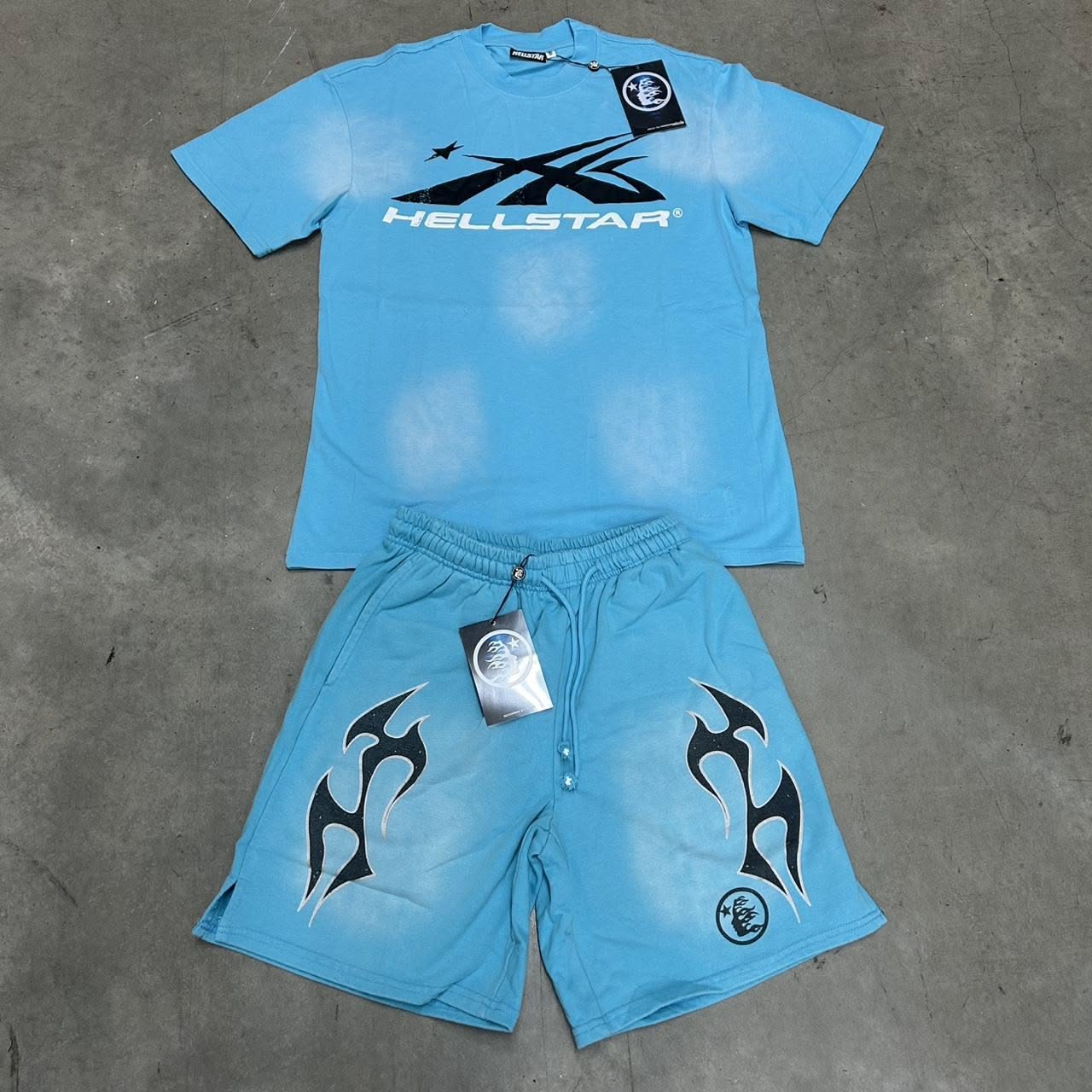Hellstar T-Shirt And Shorts Co-Ord