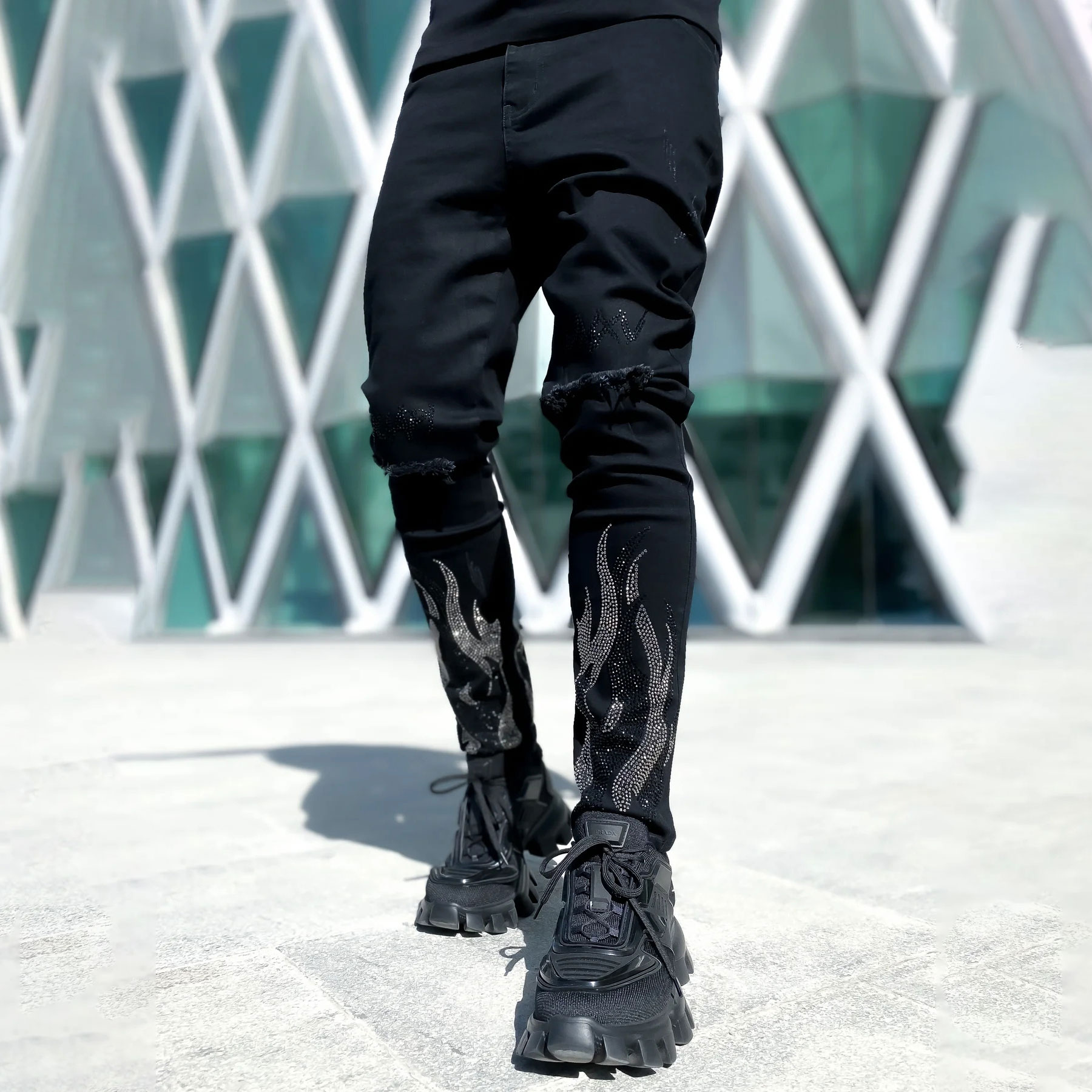 Fashionable Print Pants Sale 