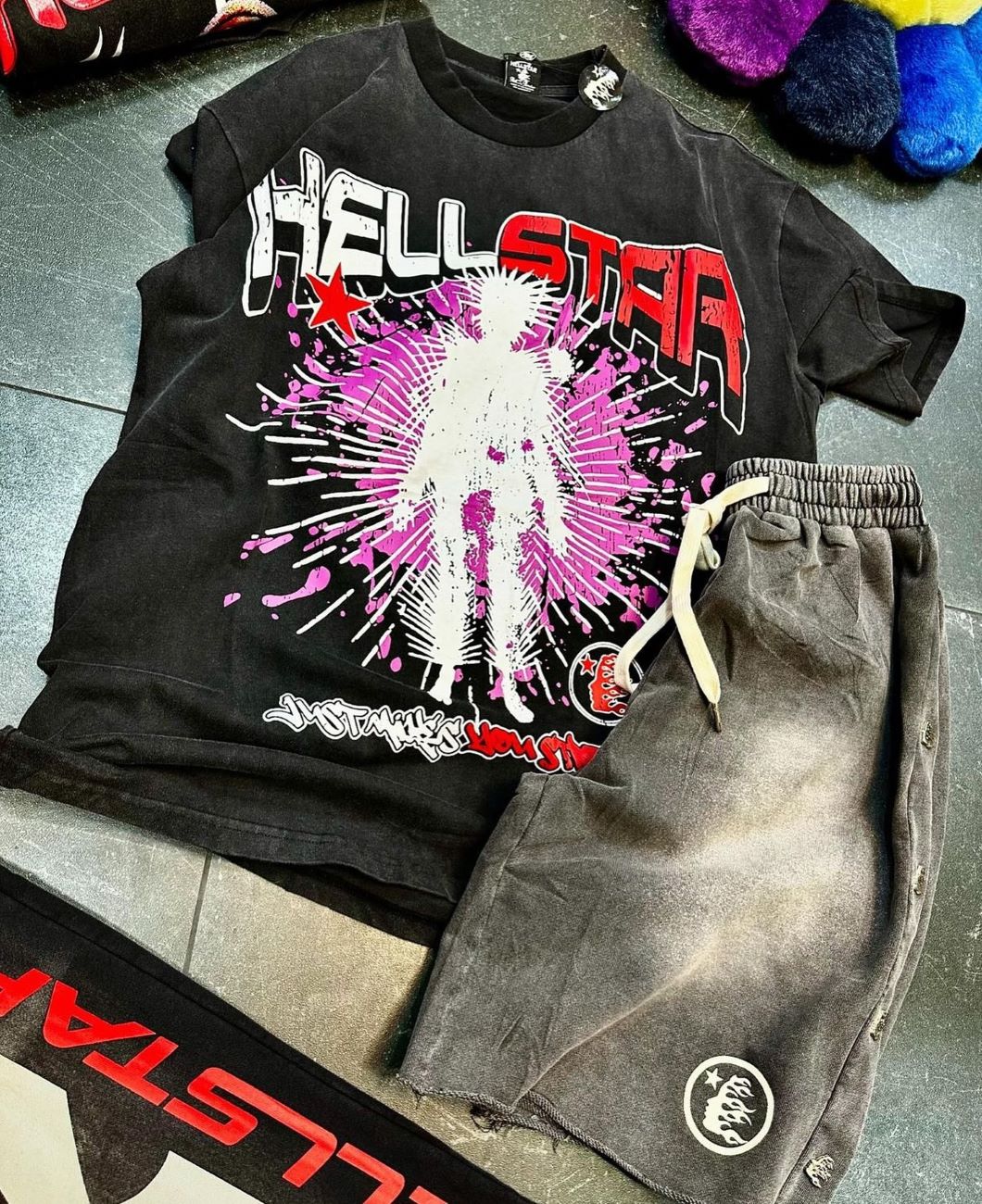 Hellstar T-Shirt And Shorts Co-Ord
