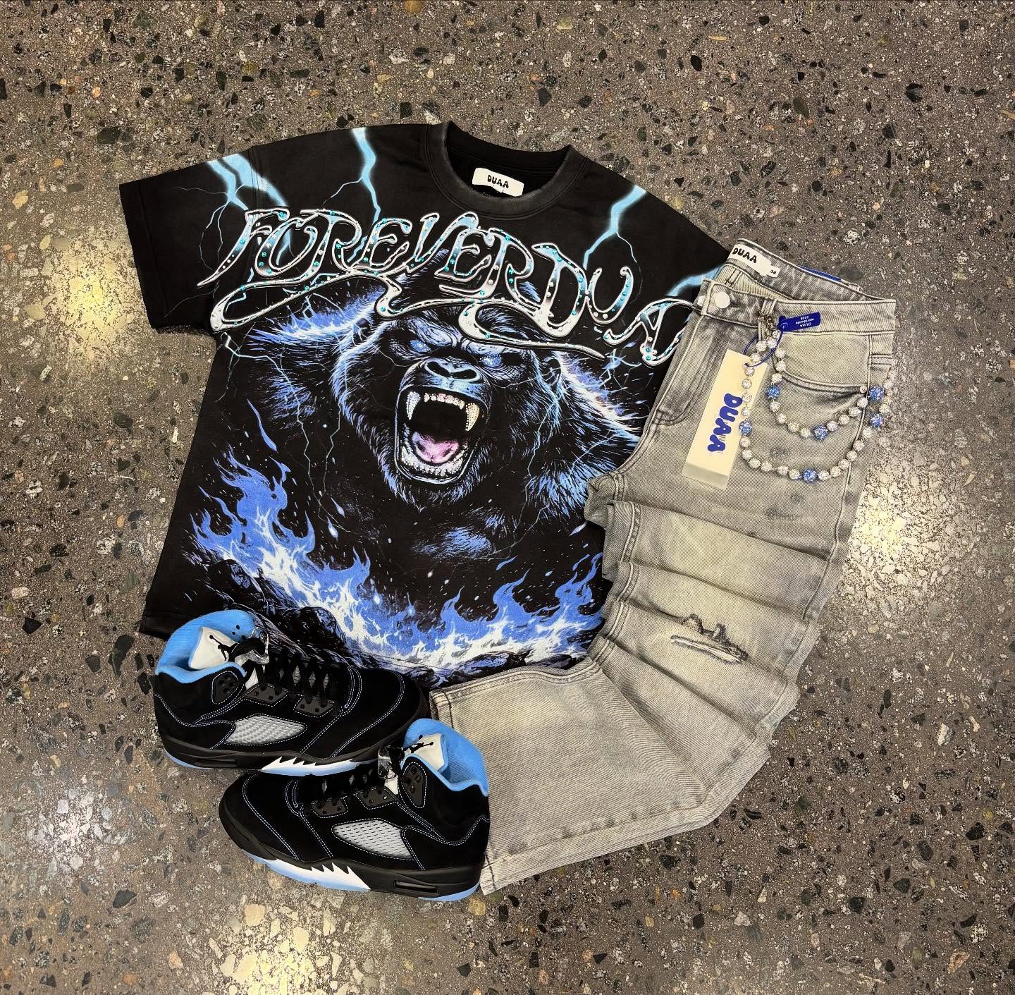 Godspeed T-Shirt Set Short Sleeve Tee and Pants Two Piece Outfits