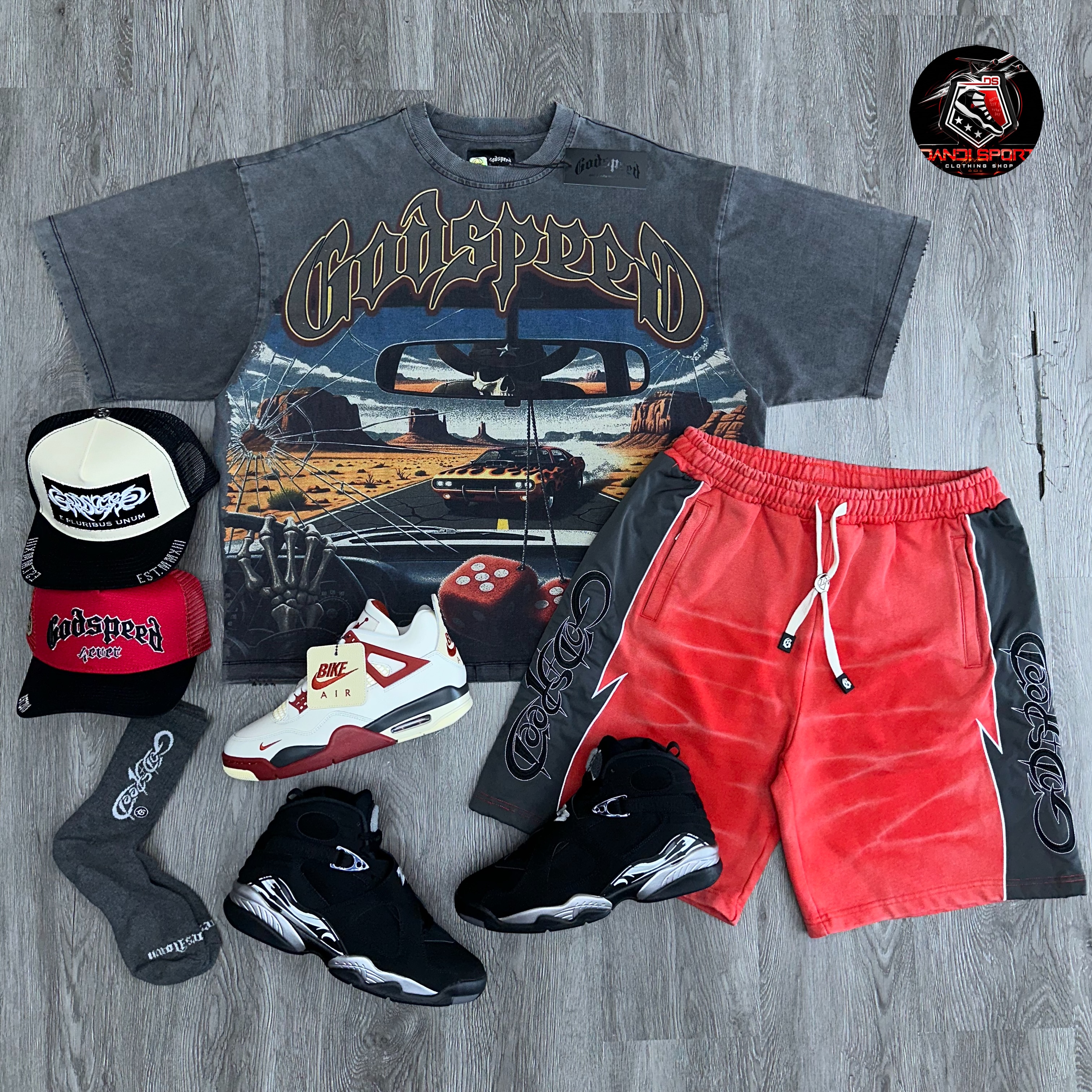 GodSpeed T-Shirt & Shorts Two-Piece Sets