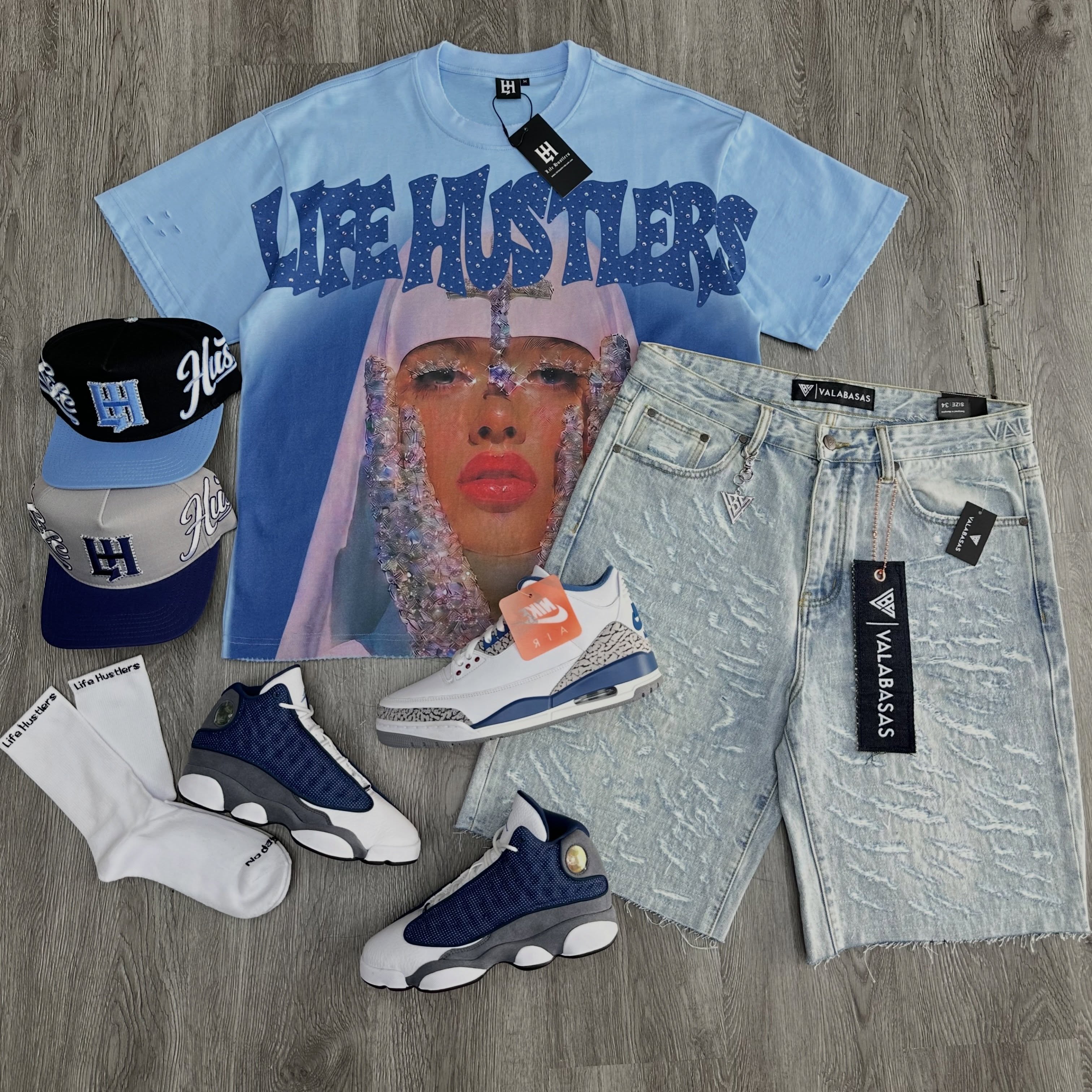 Life Hustlers T-Shirt And Shorts Co-Ord