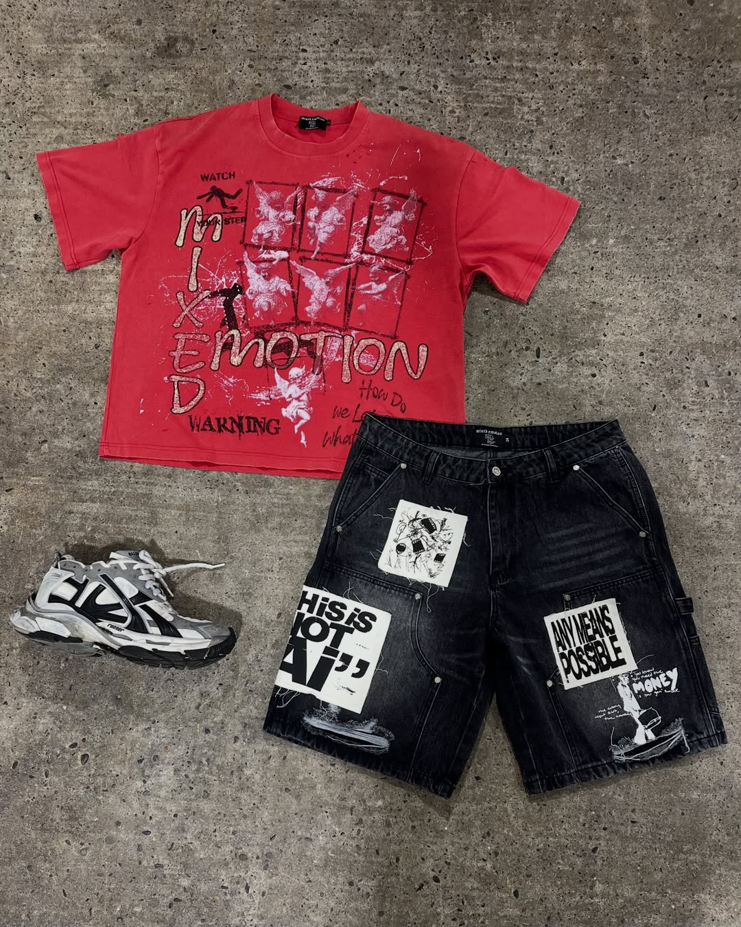 Mixed Emotion T-shirt Sets 