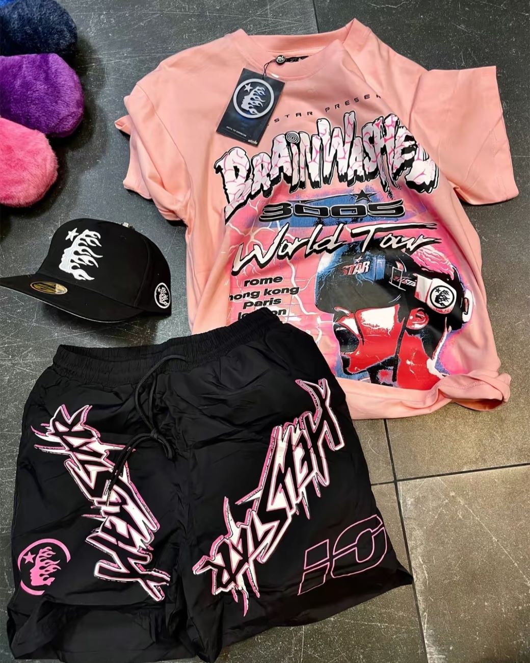 Hellstar T-Shirt And Shorts Co-Ord