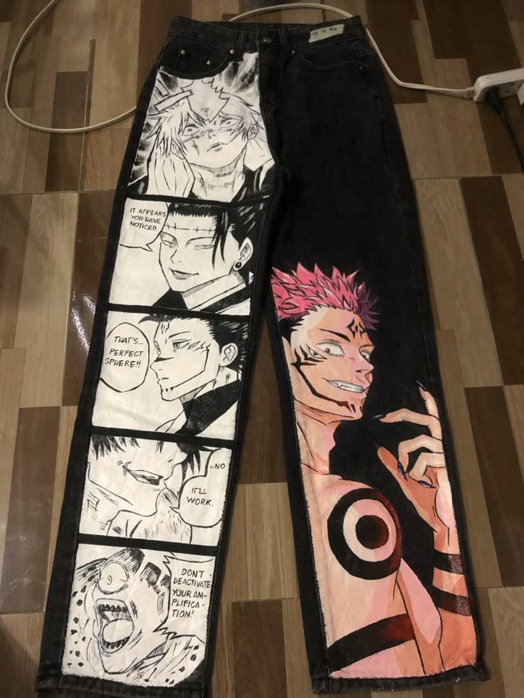 Custom Anime Jeans Graphic Denim Trousers