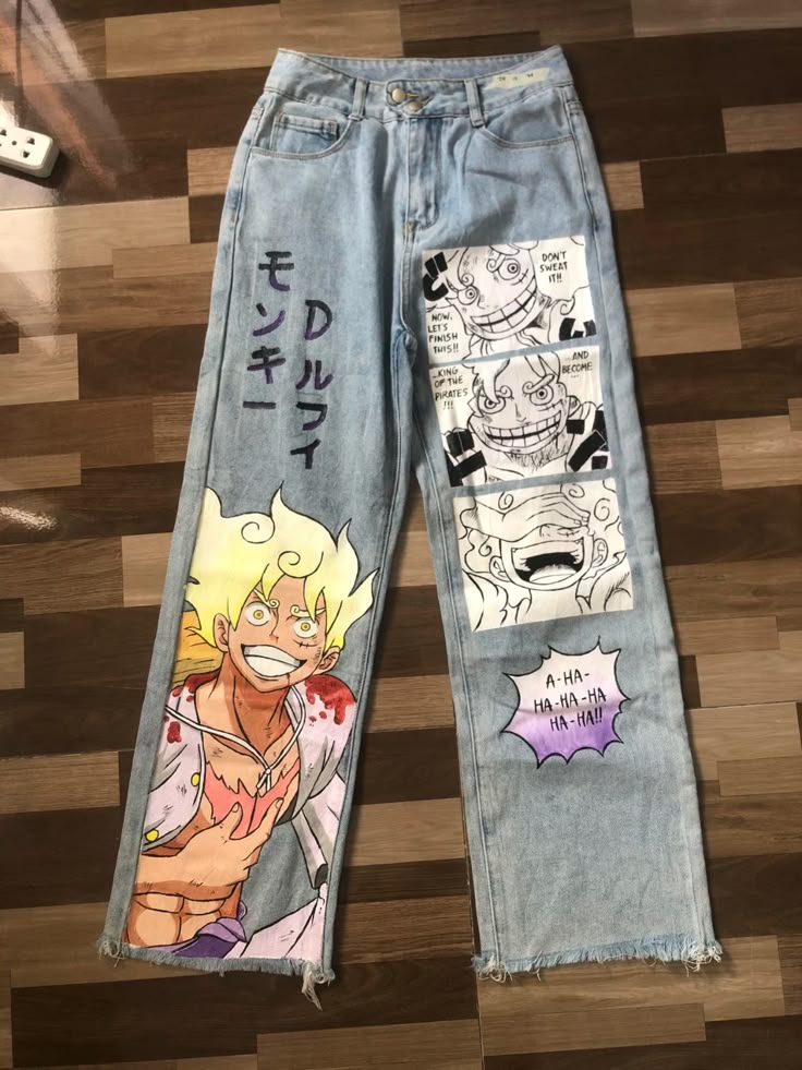 Custom Anime Jeans Graphic Denim Trousers