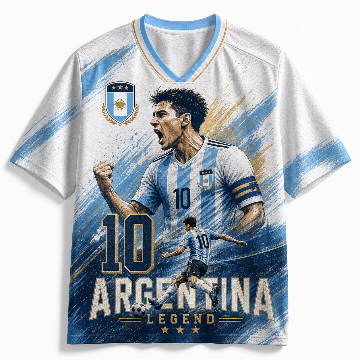 Messi #10 Argentina 2026 World Cup Soccer Football Jersey