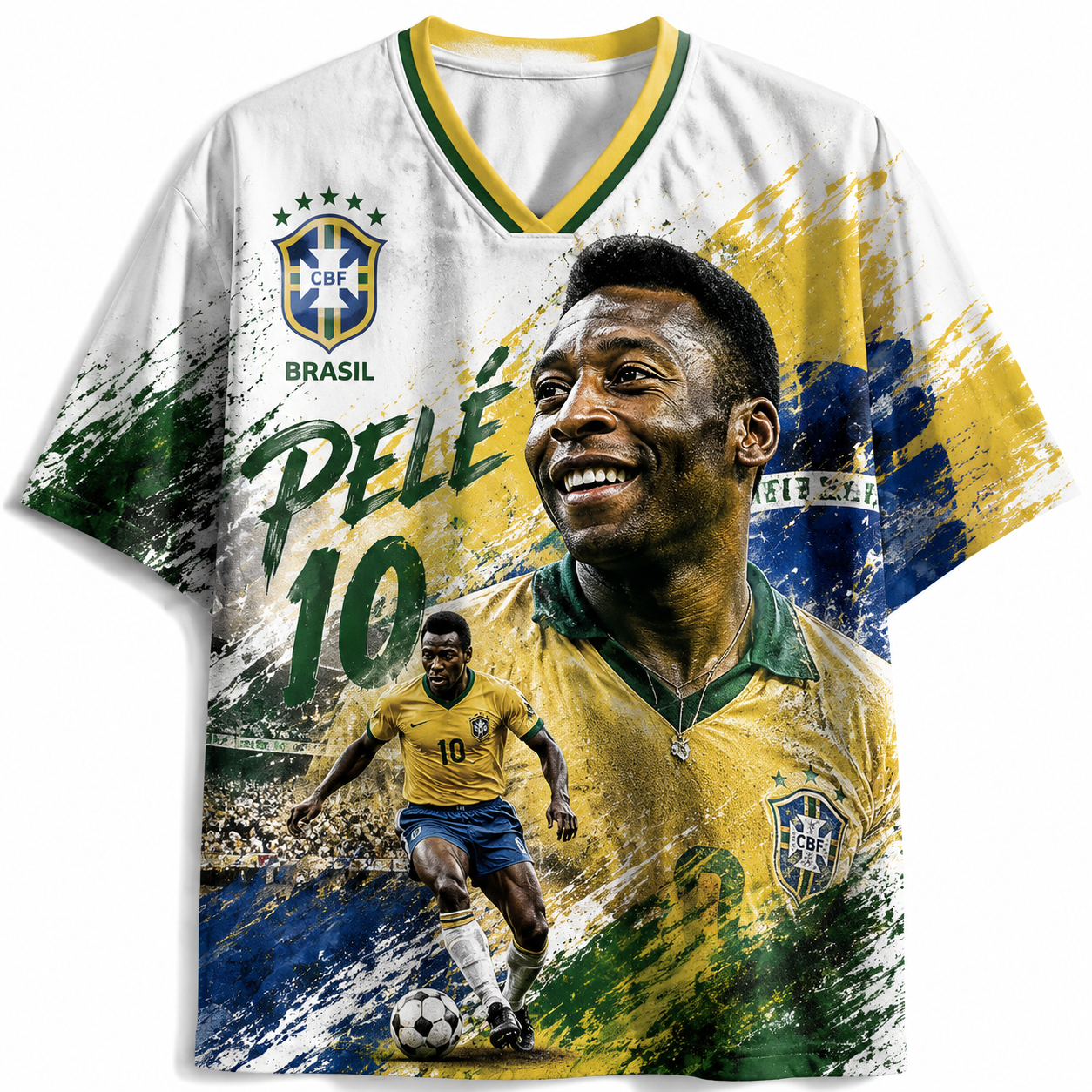 Pelé #10 Brazil 2026 World Cup Soccer Football Jersey