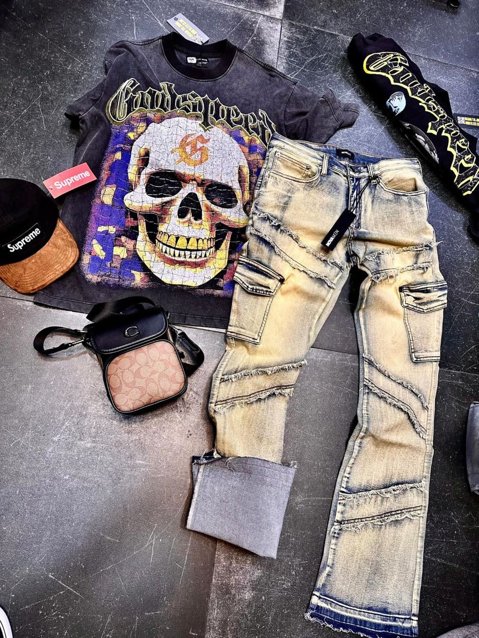 Hellstar T-Shirt Set Short Sleeve Tee and Pants Two Piece Outfits