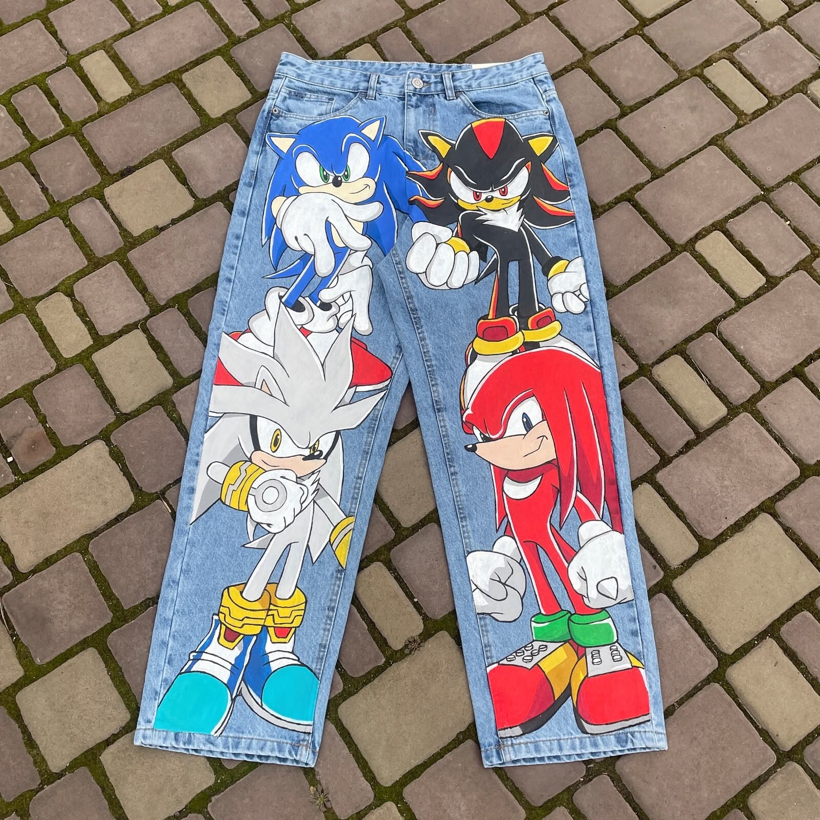 Custom Anime Jeans Graphic Denim Trousers