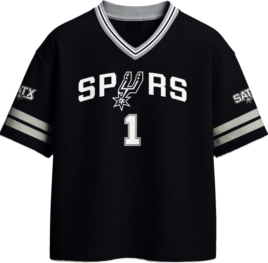 Spurs Black Unisex Jersey
