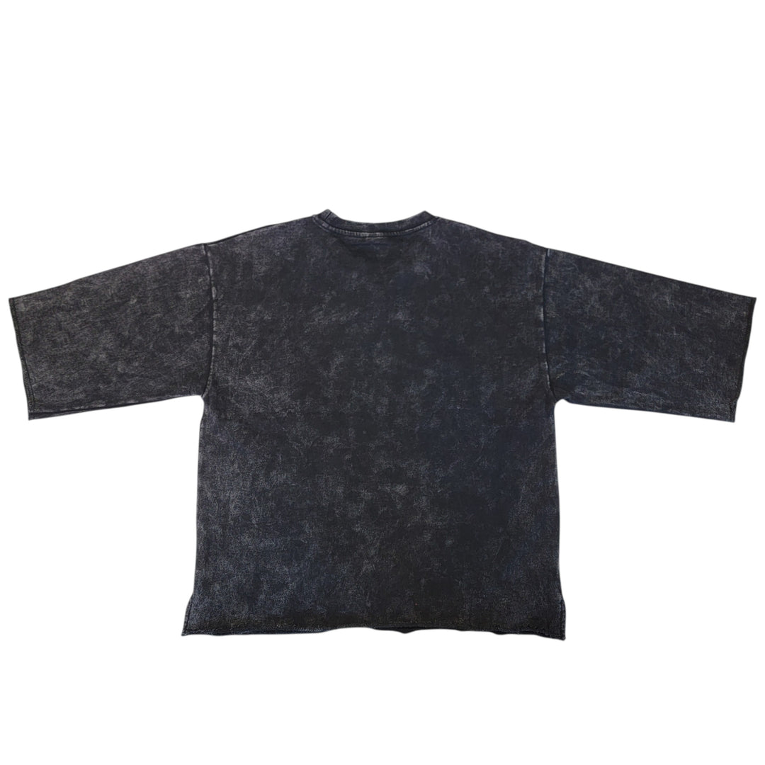 TAKER TRUST THE PROCESS MEN'S CROPPED T-SHIRT T5201 BLACK