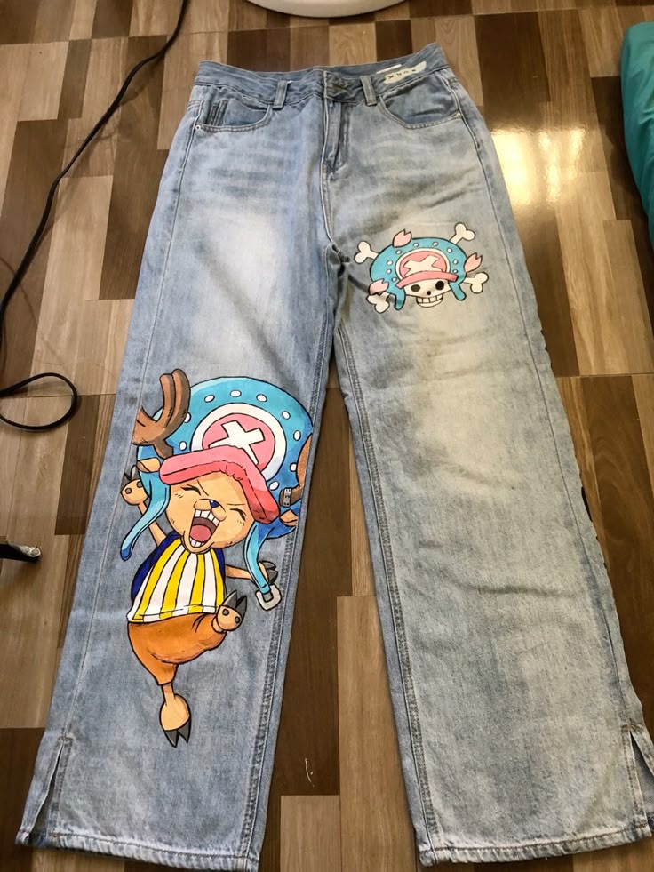 Custom Anime Jeans Graphic Denim Trousers