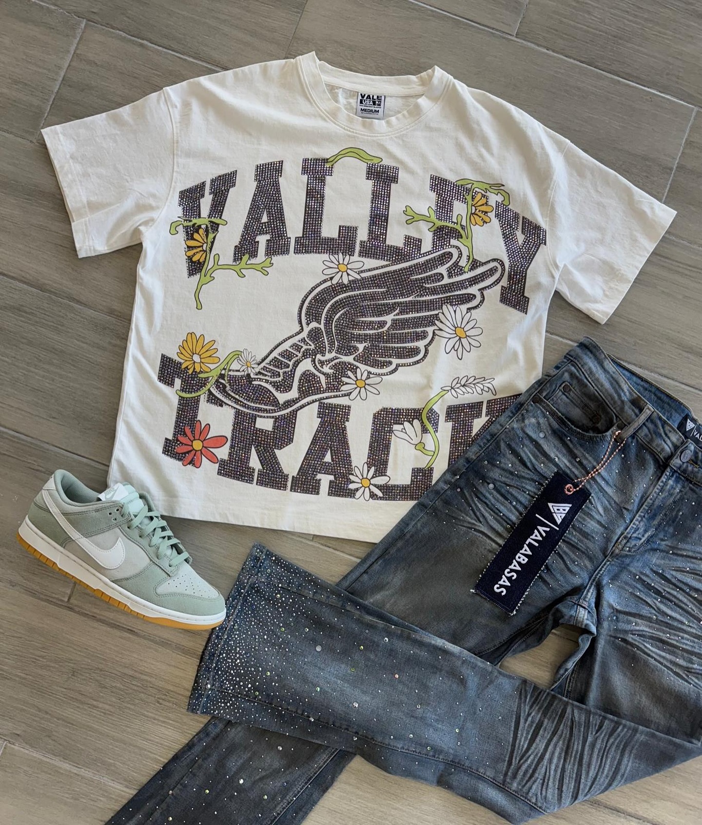 Vale Forever Valley T-Shirt Set Short Sleeve Tee and Pants Two Piece Outfits