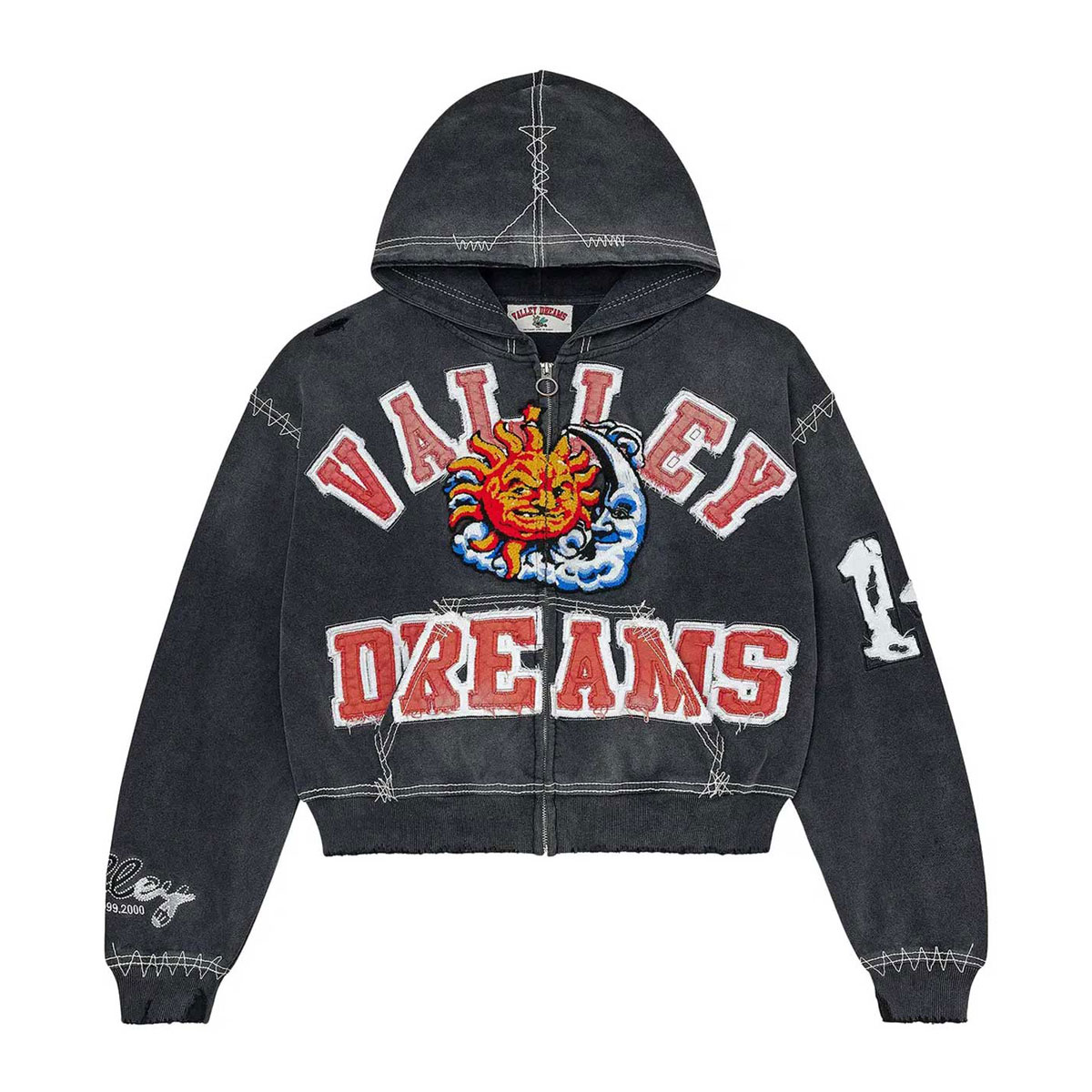 Vale Forever All Over Graphic Zip Hoodie Just Dropped