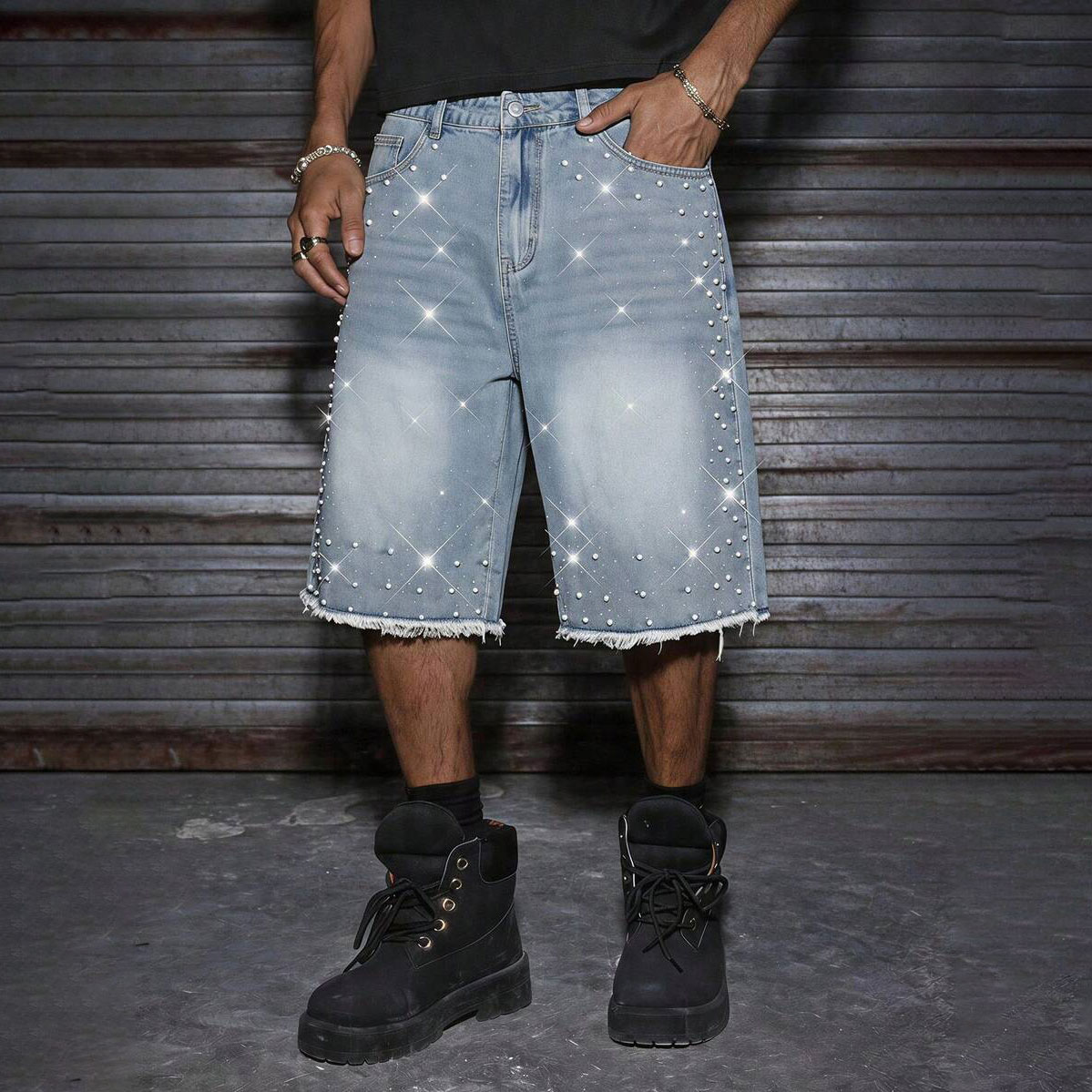 Unisex Unisex Outlaw Vale Forever Valley Jeans Shorts