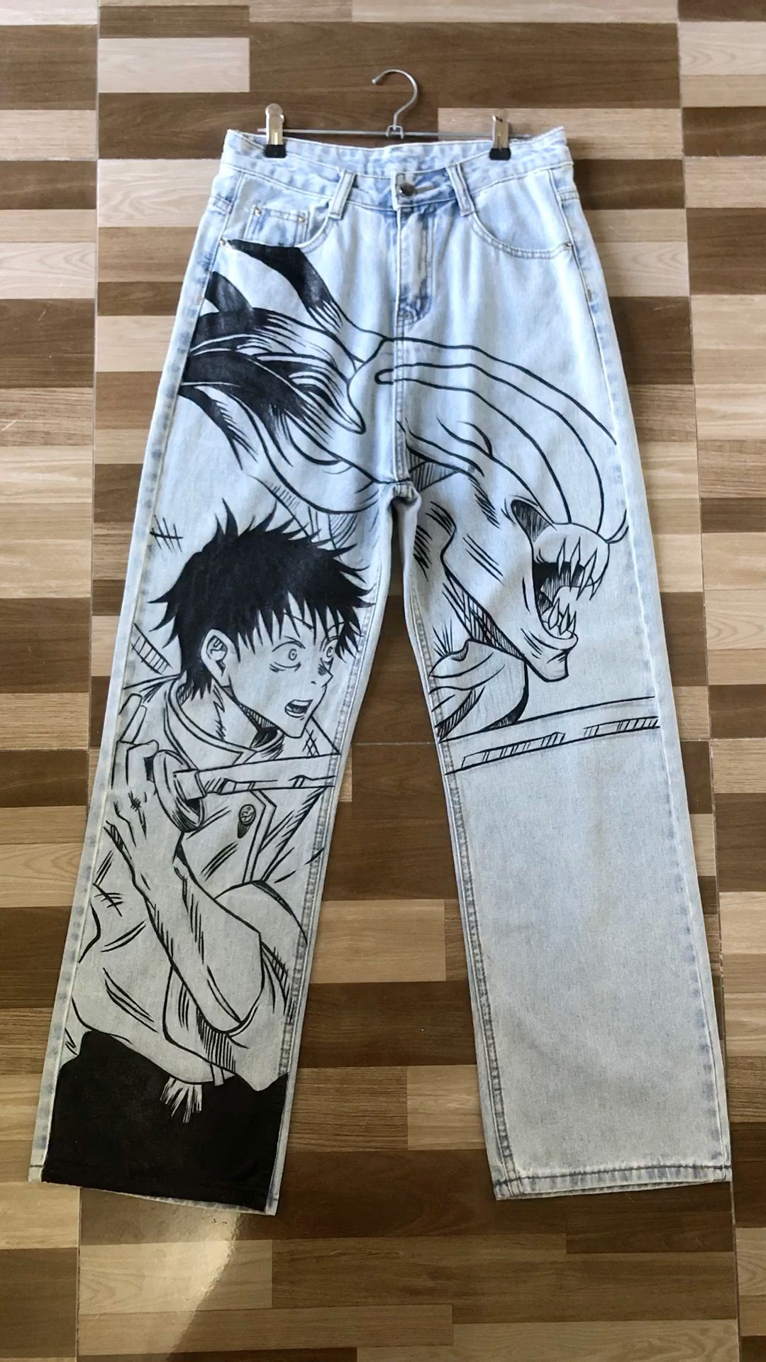 Custom Anime Jeans Graphic Denim Trousers