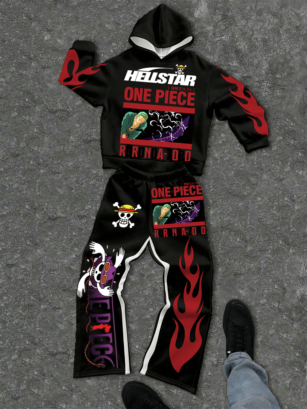 One Piece–inspired Hellstar Hoodie Sets 