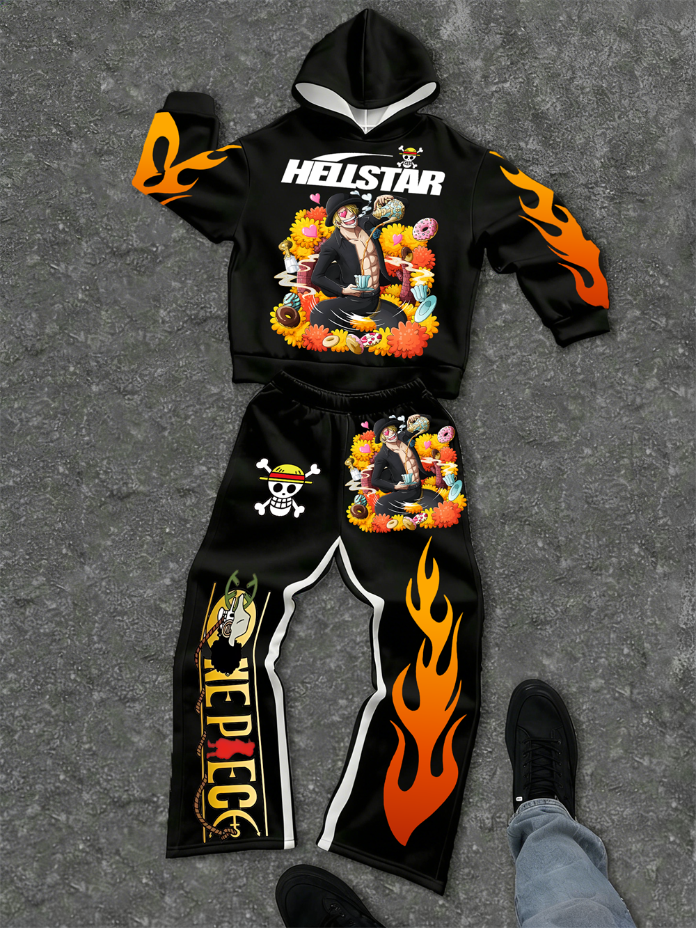 One Piece–inspired Hellstar Hoodie Sets 
