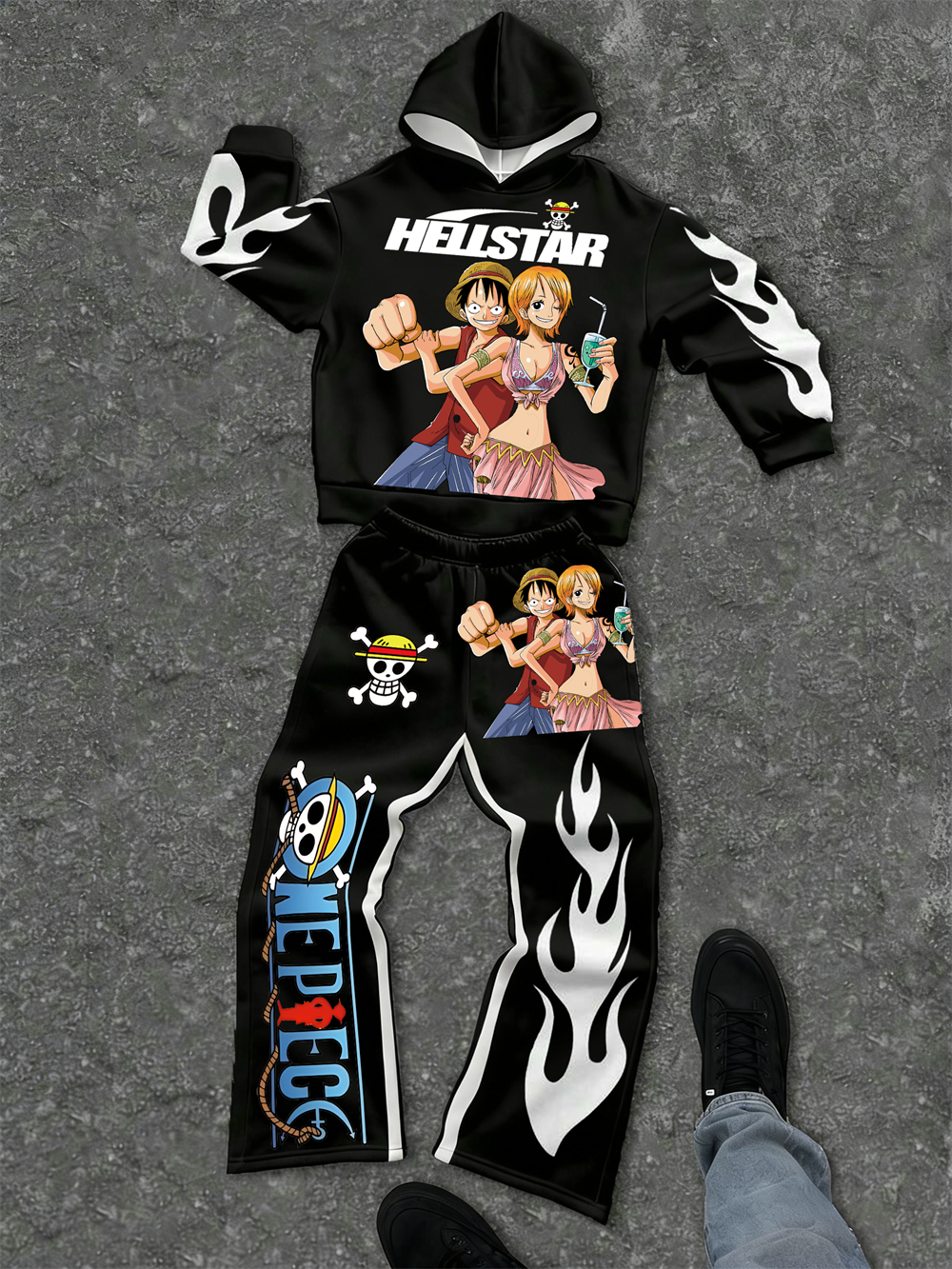 One Piece–inspired Hellstar Hoodie Sets 
