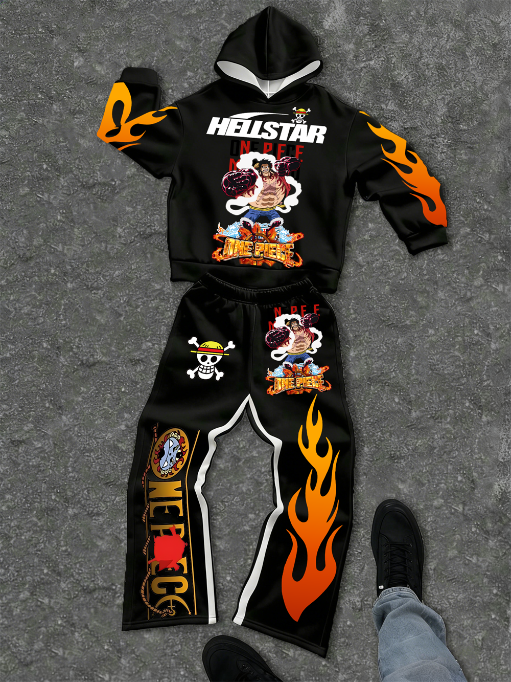 One Piece–inspired Hellstar Hoodie Sets 