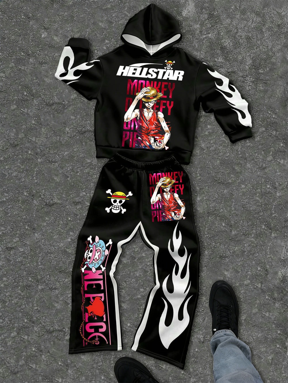 One Piece–inspired Hellstar Hoodie Sets 