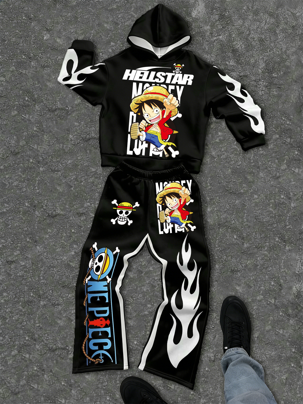 One Piece–inspired Hellstar Hoodie Sets 