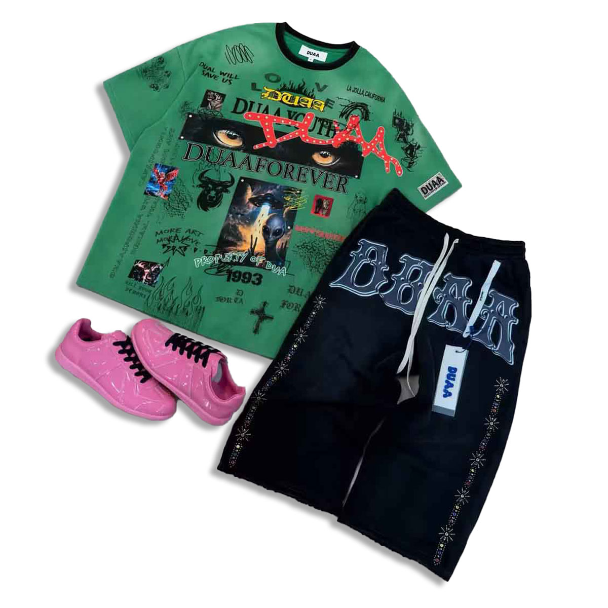 DUAA T-Shirt & Shorts Two-Piece Sets