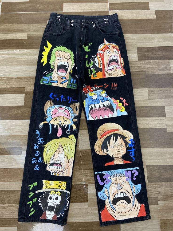 Custom Anime Jeans Graphic Denim Trousers