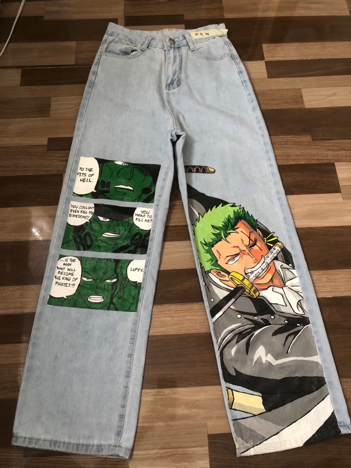 Custom Anime Jeans Graphic Denim Trousers