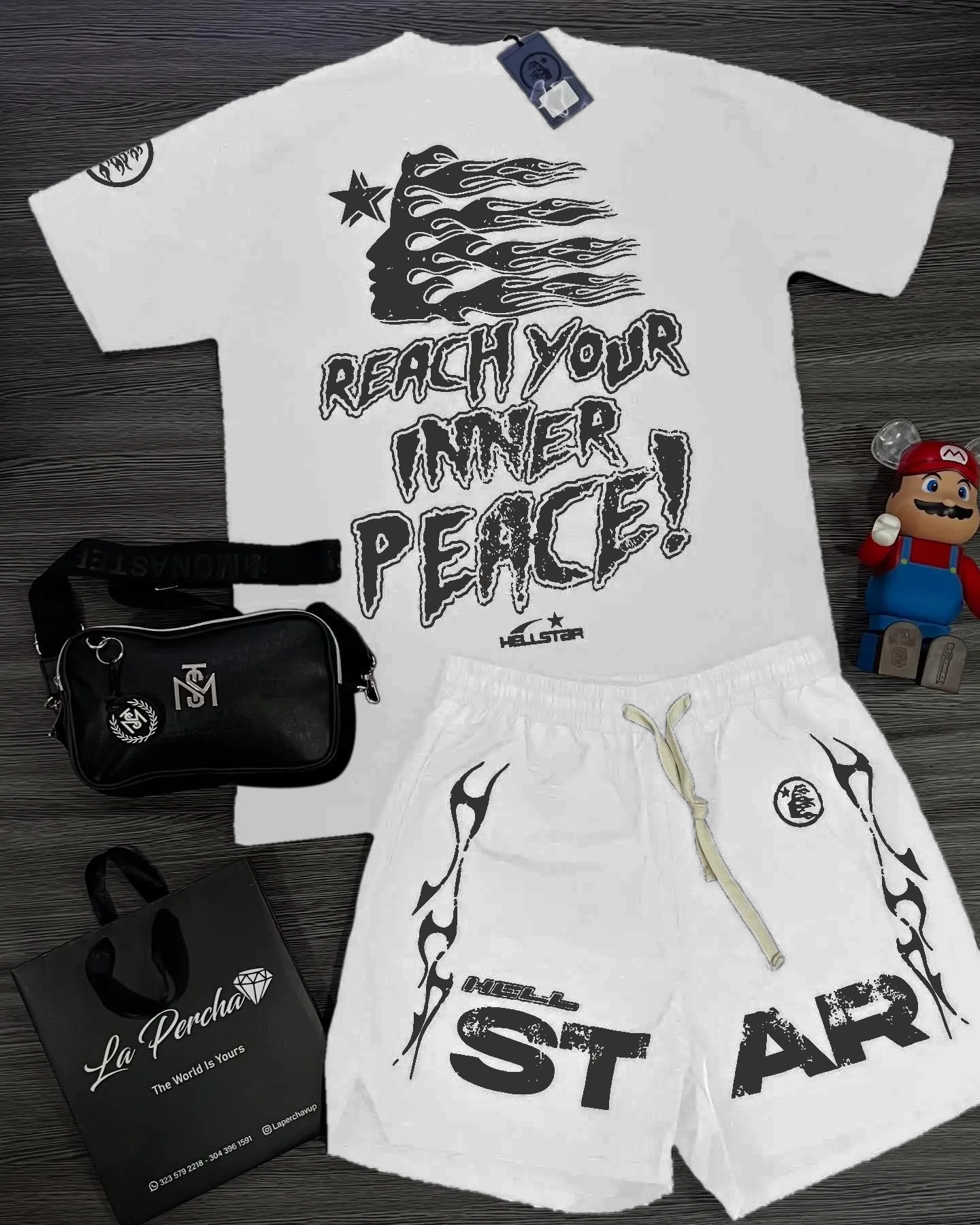 Hellstar T-Shirt And Shorts Co-Ord