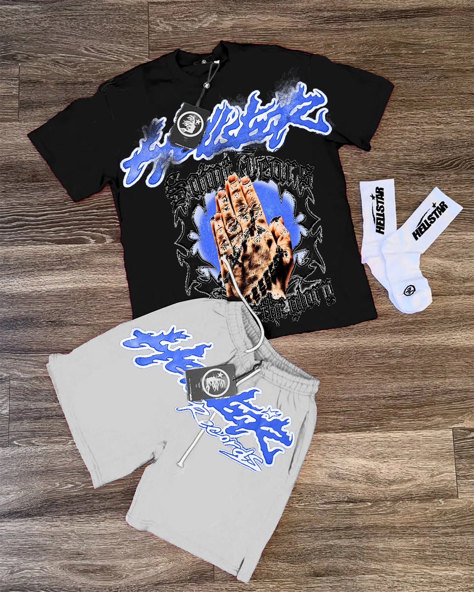 Hellstar T-Shirt And Shorts Co-Ord