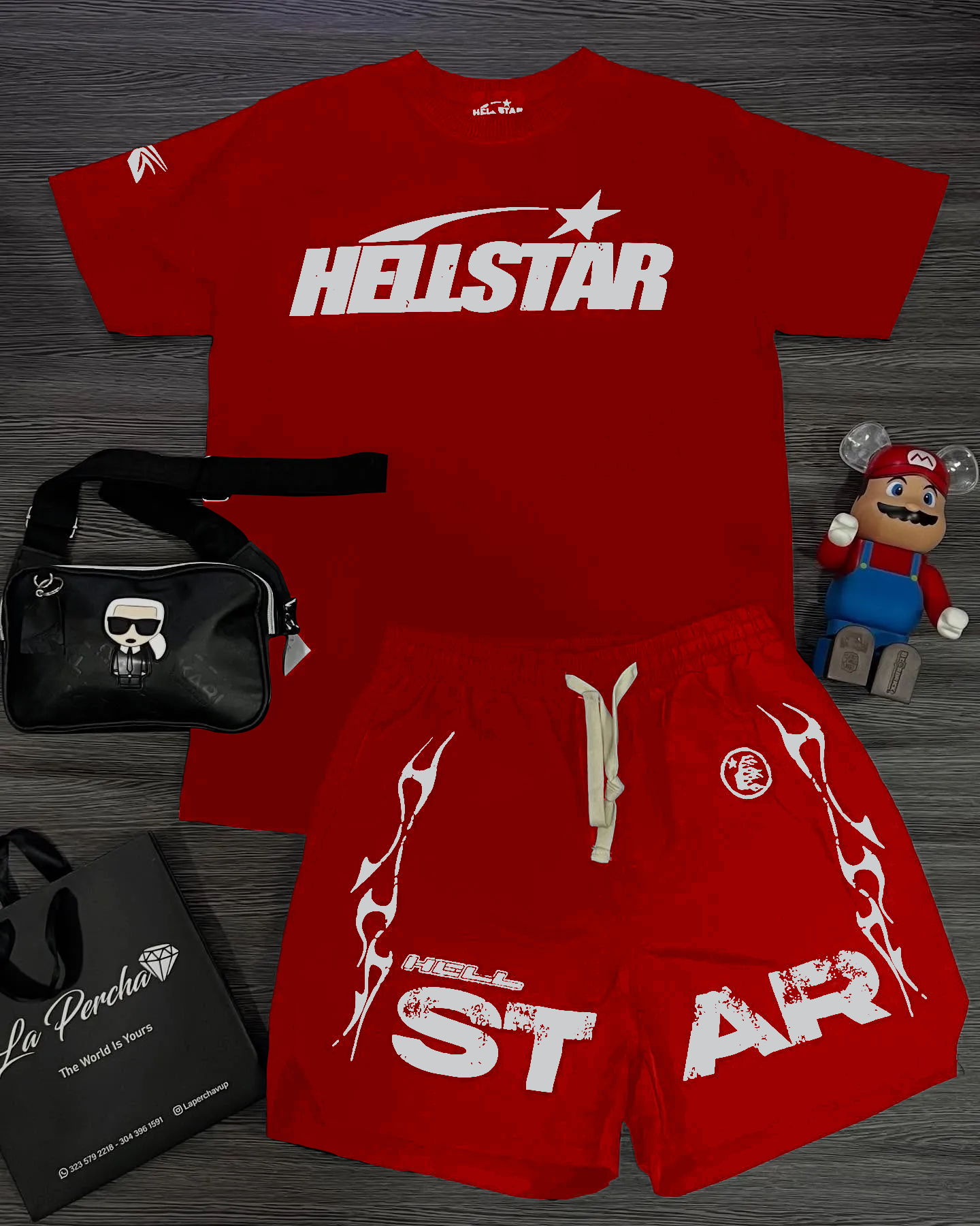 Hellstar T-Shirt And Shorts Co-Ord