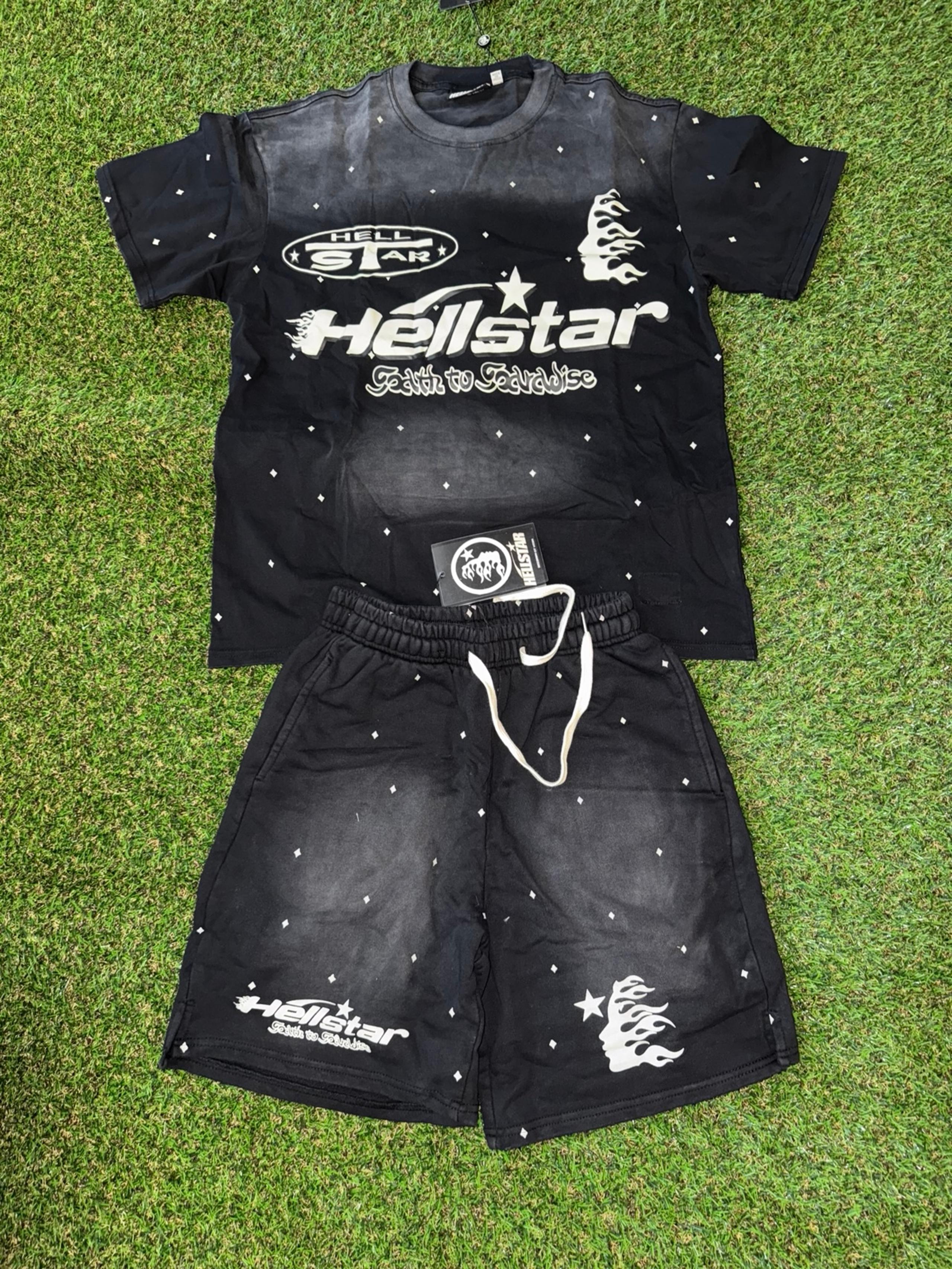Hellstar T-Shirt And Shorts Co-Ord