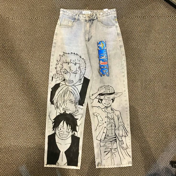 Custom Anime Jeans Graphic Denim Trousers
